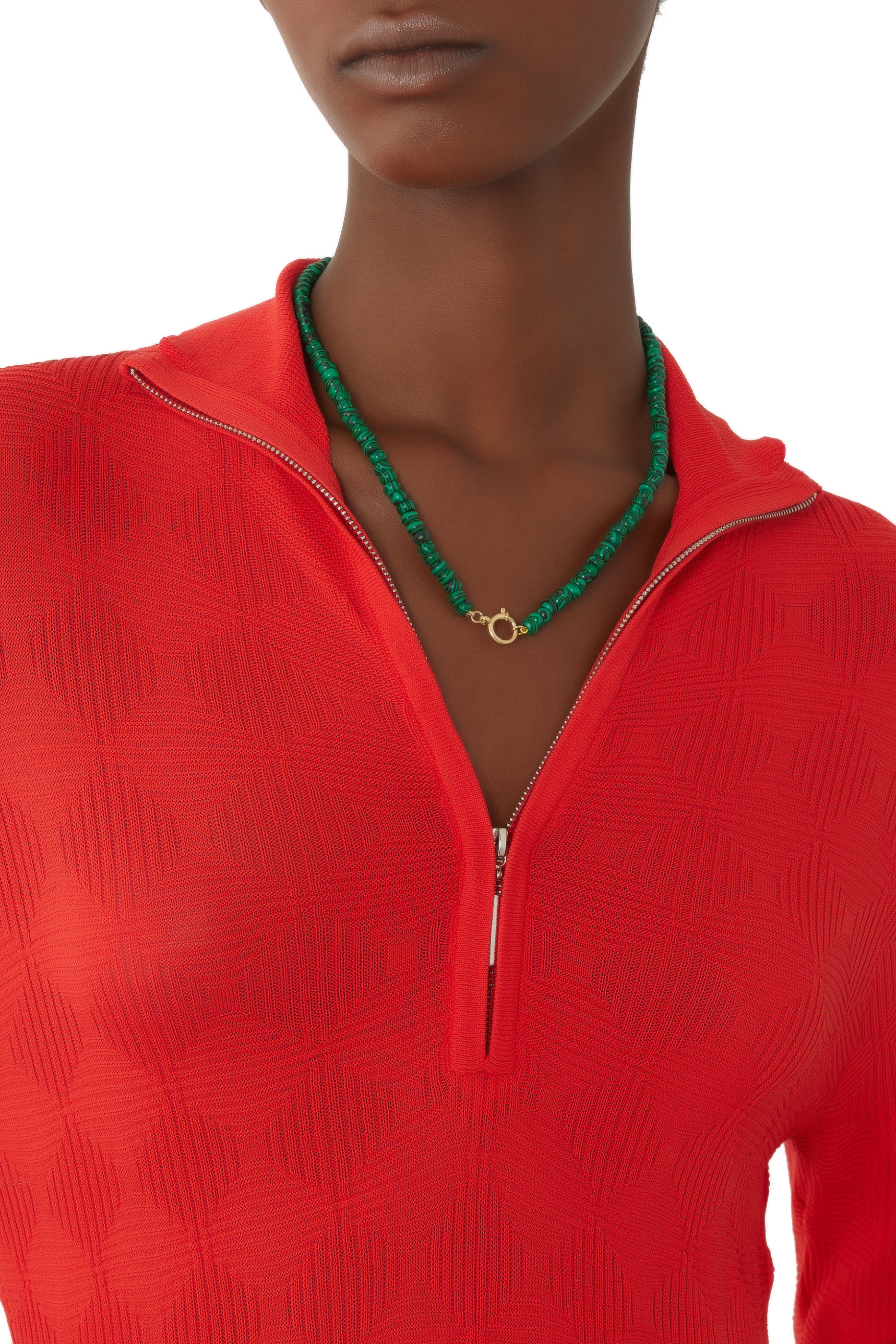 Malachite Beaded Necklace