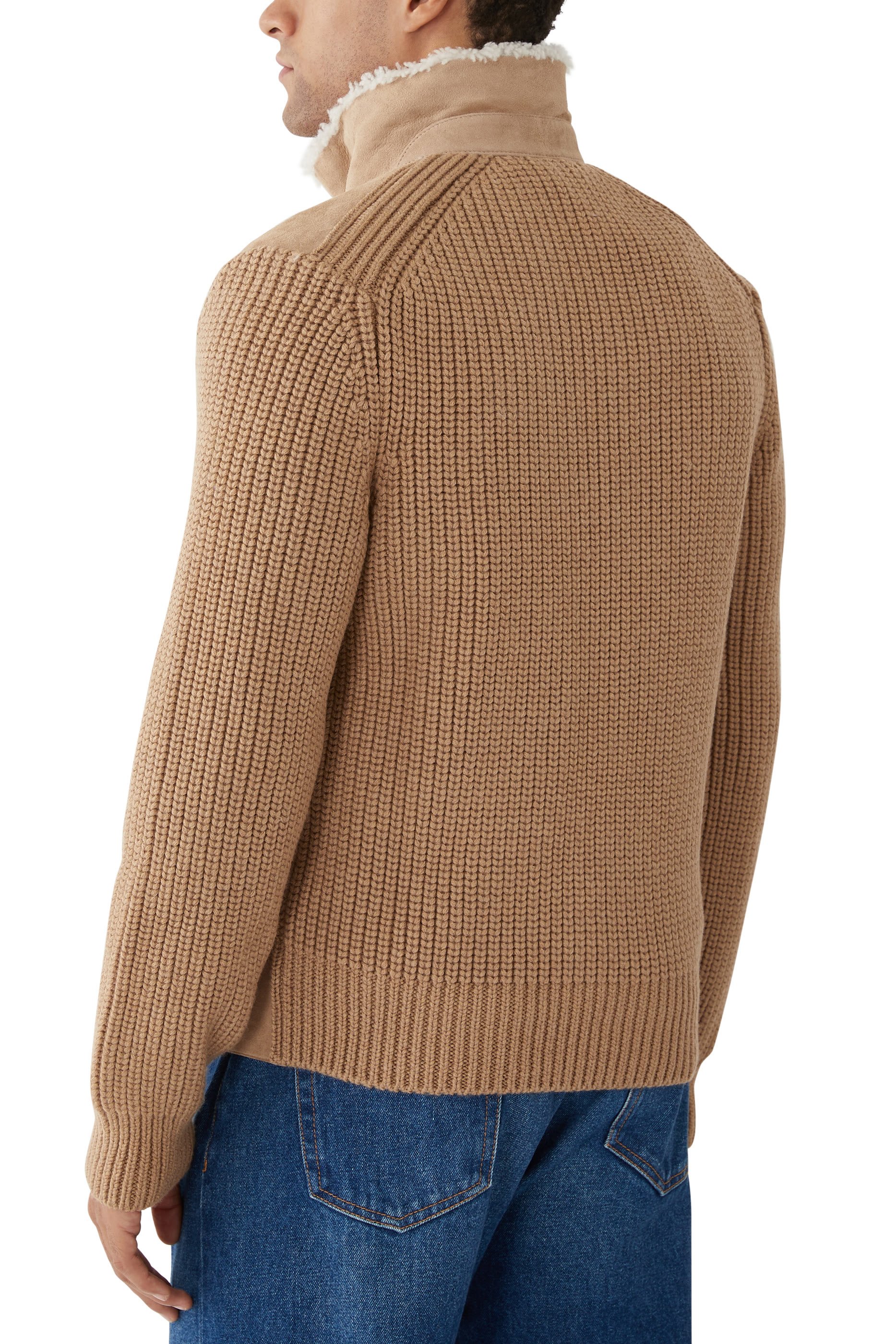 Jonathan Mixed-Media Shearling Jacket