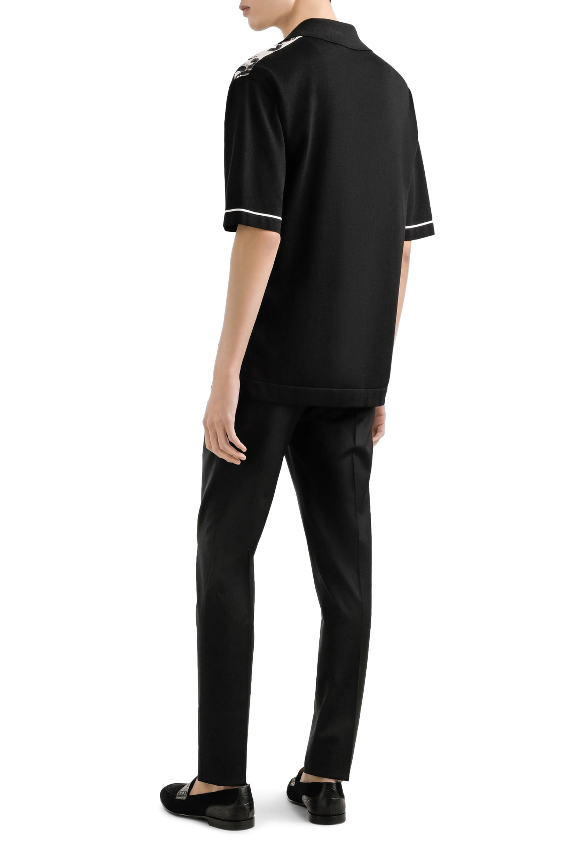 Majolica-Print Oversized Shirt