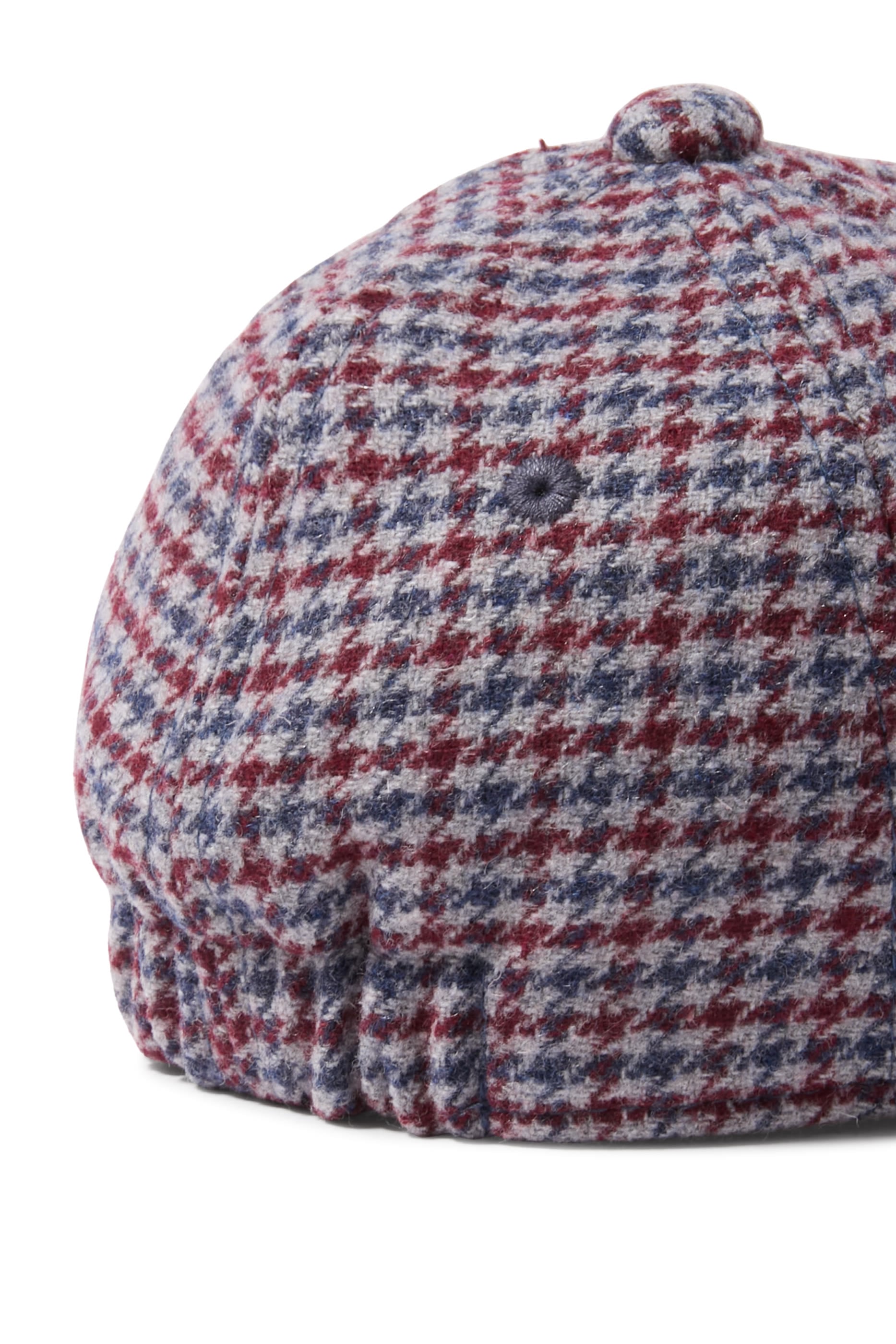 Kids Embroidered Patch Houndstooth Baseball Hat