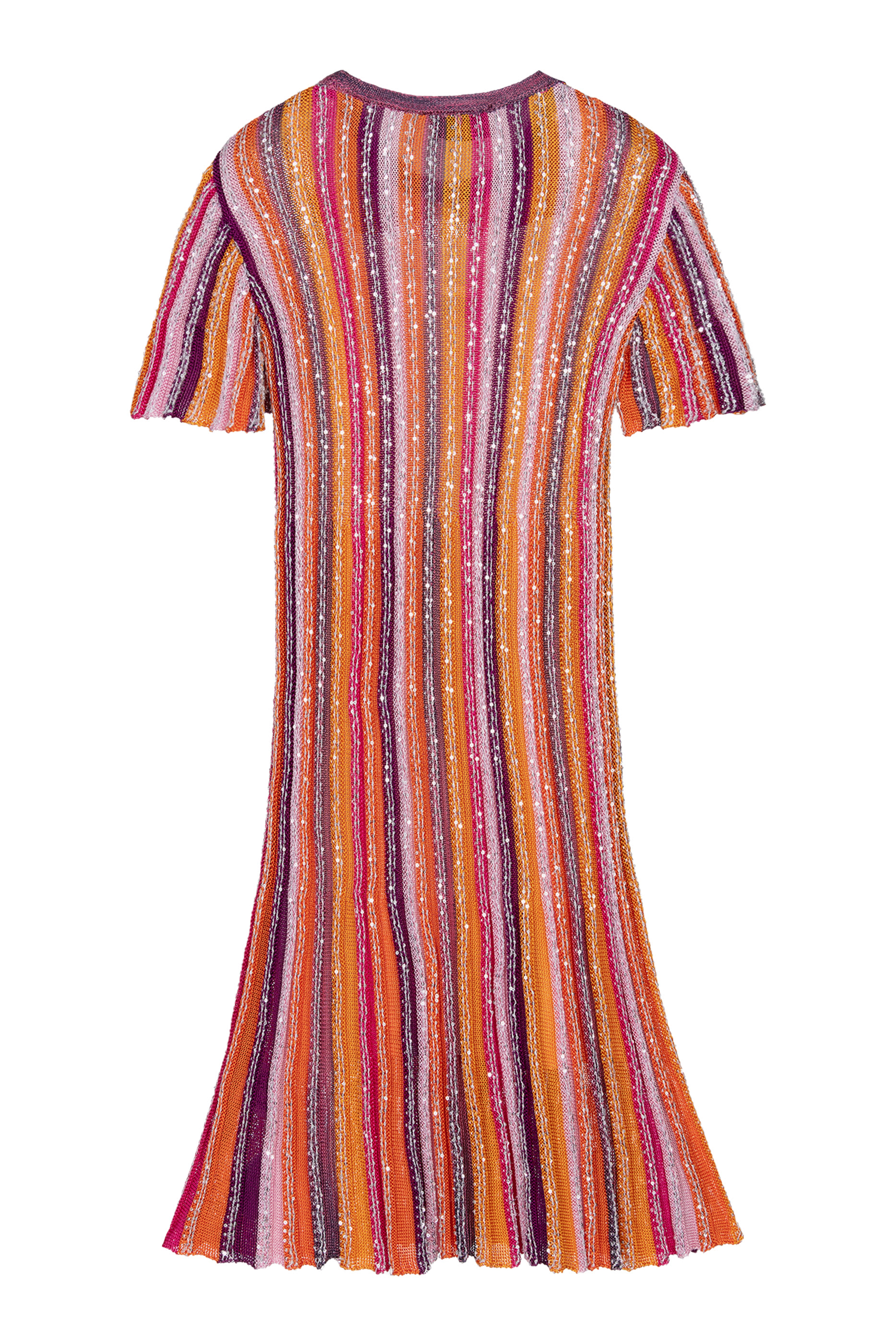 Kids Partialized Sequinned Knit Mini Dress