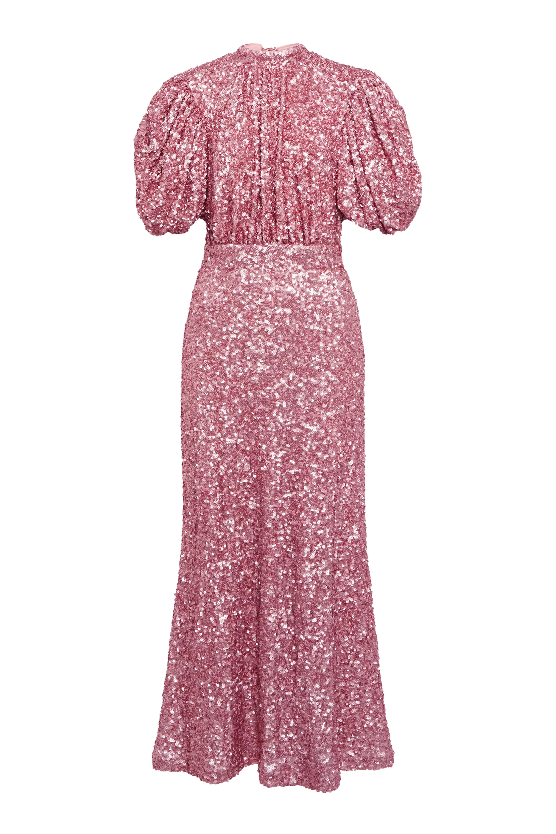 Sequins Puff Sleeve Dress