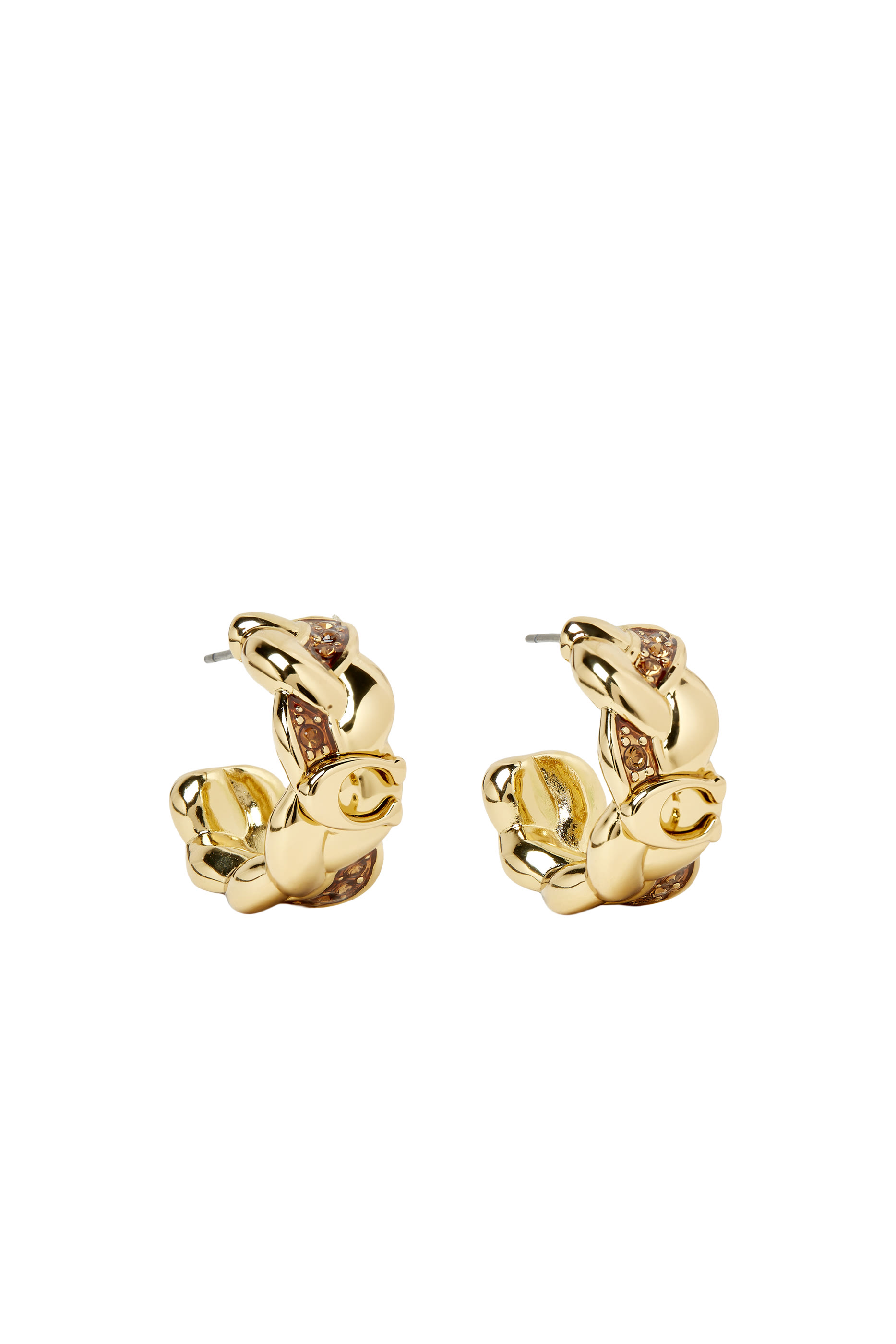Braided Signature Hoop Earrings 