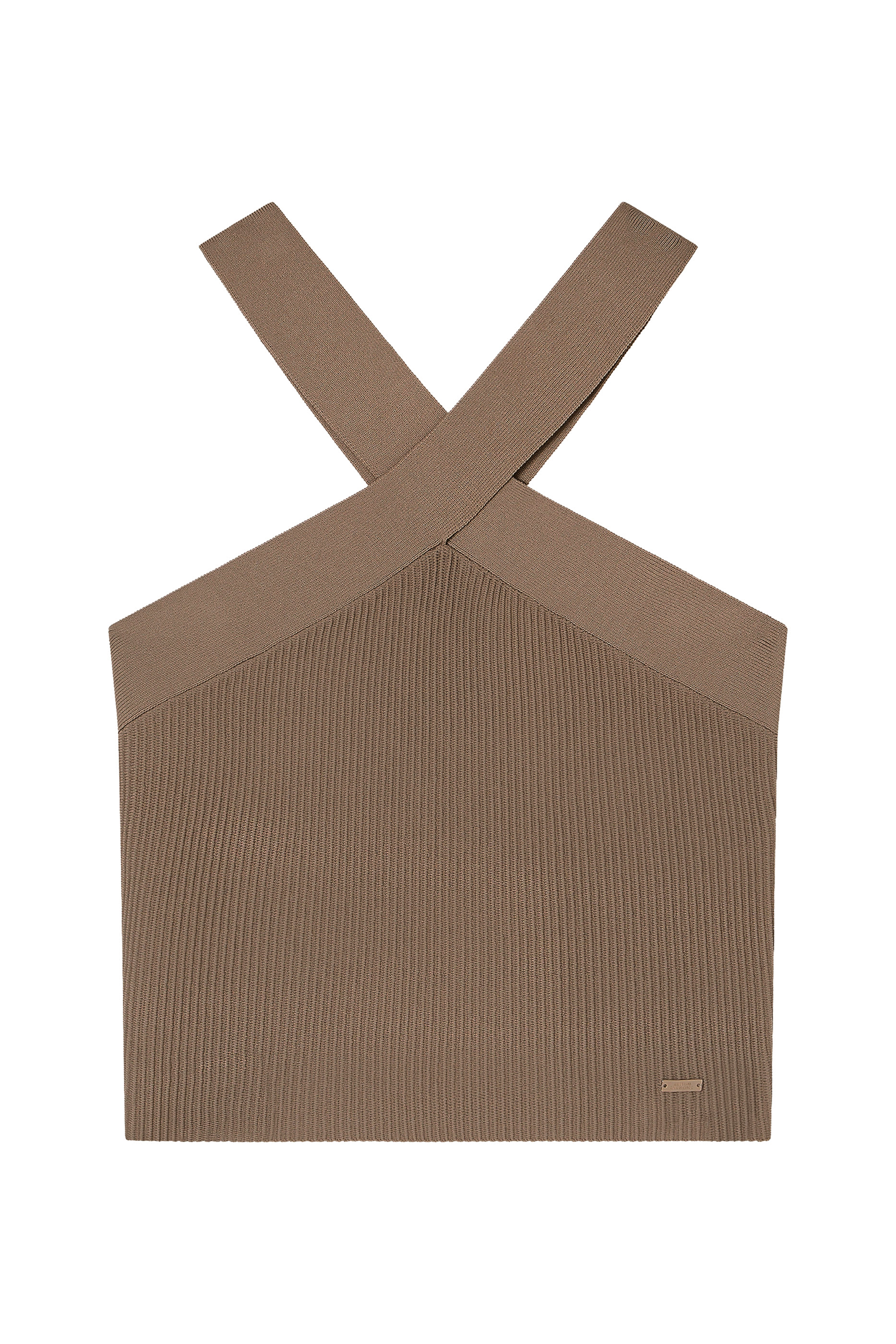 Crisscross Design Knit Top 