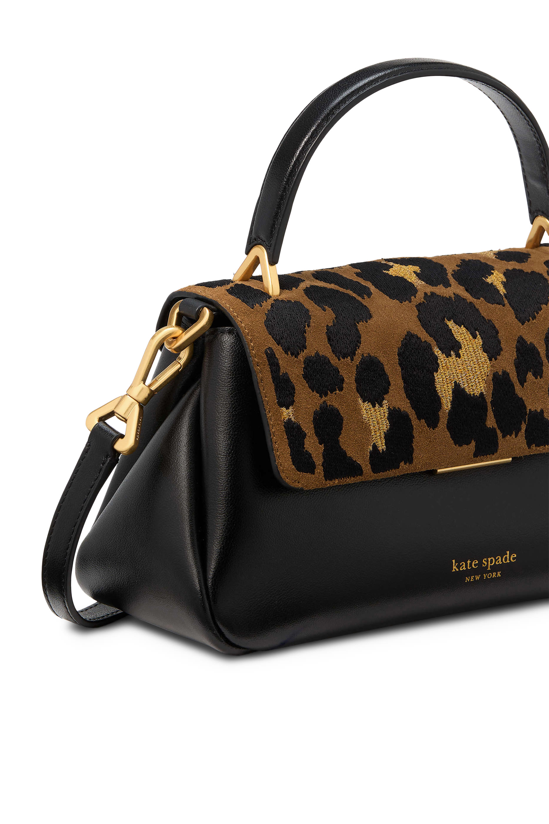 Grace Leopard Suede Shoulder Bag