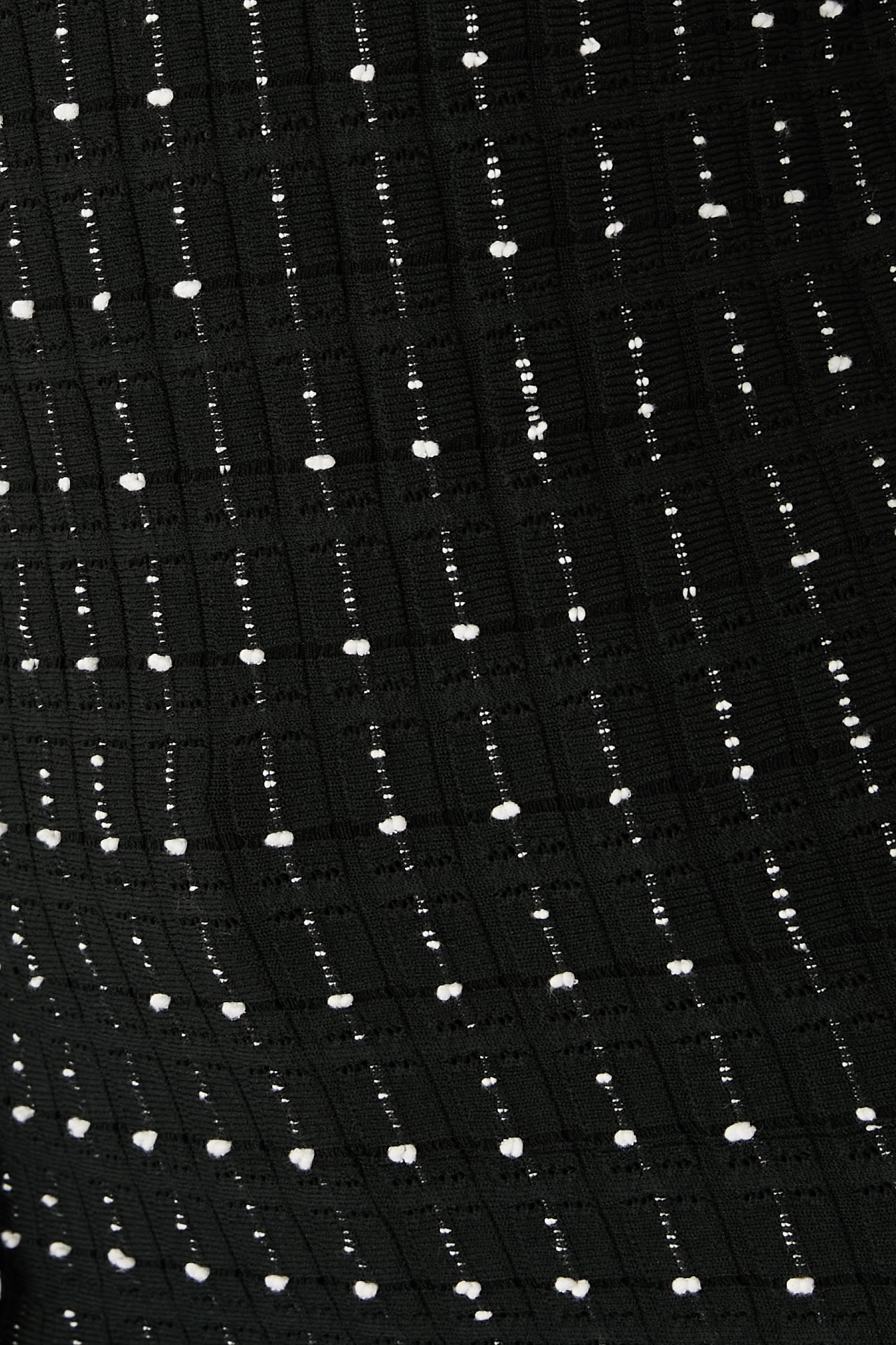 Fragmented Stripes Mock Neck Top