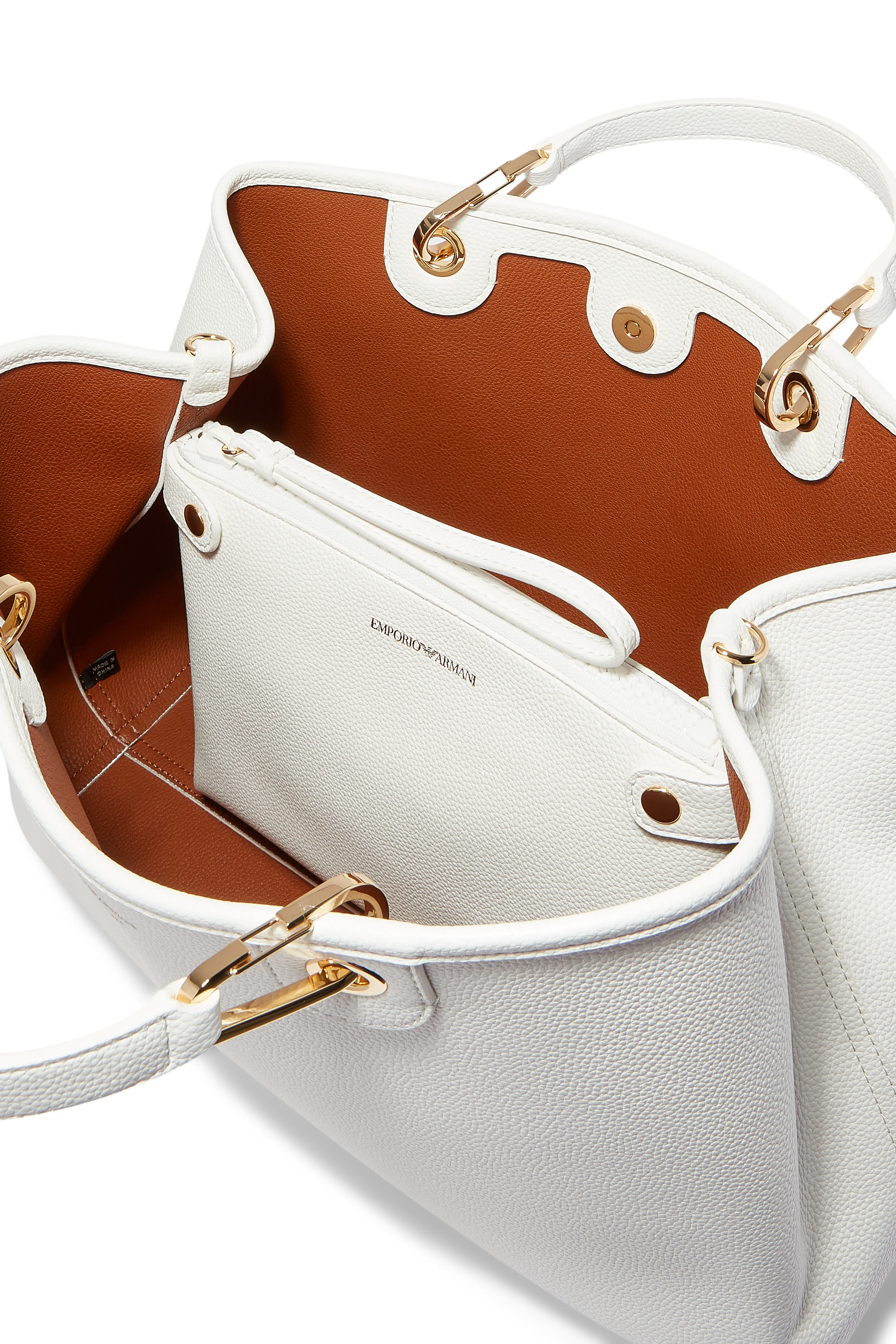 Faux Leather Shopping Bag