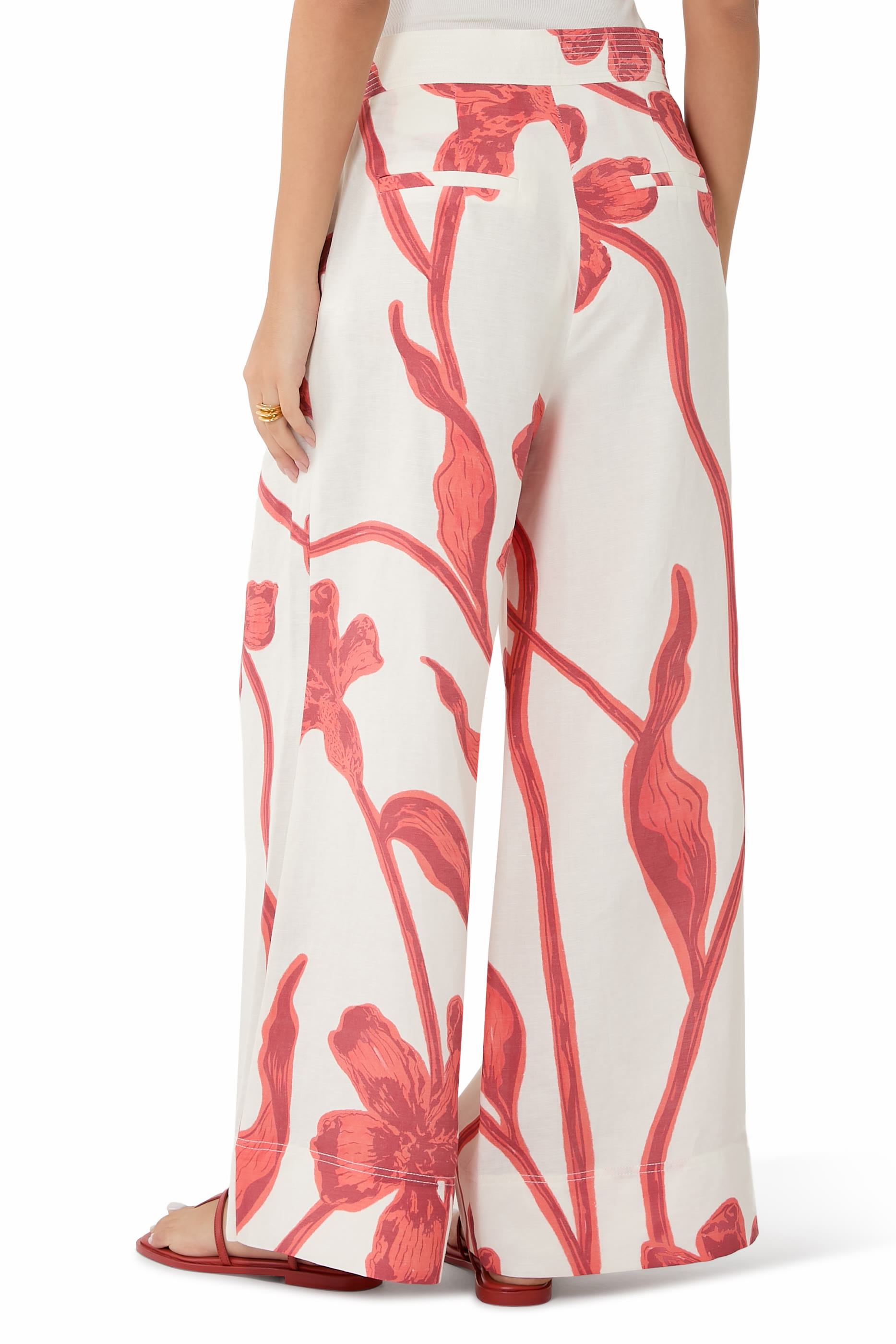 Mucha Arena Palm Wide-Leg Pants