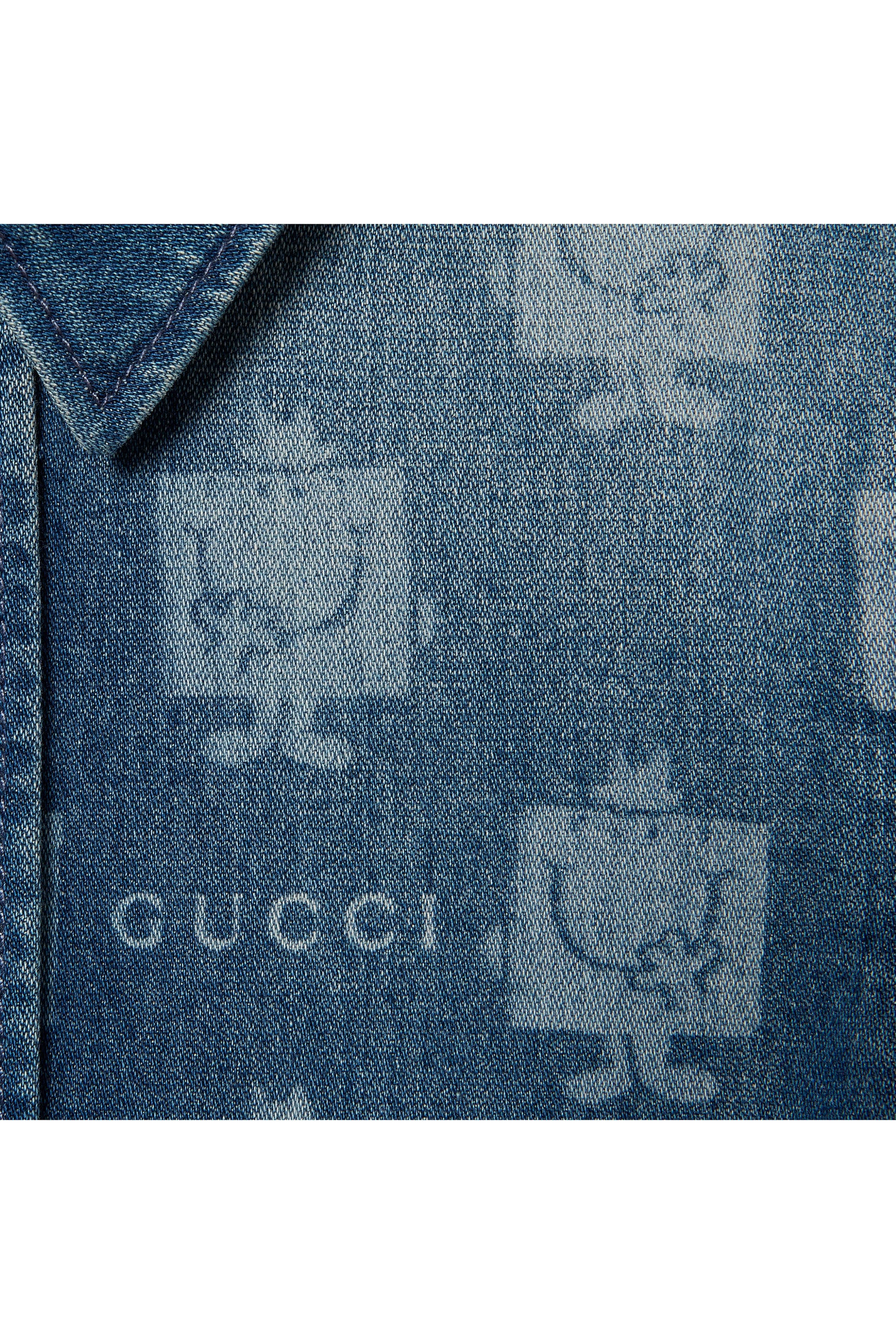 Kids Printed Denim Shirt