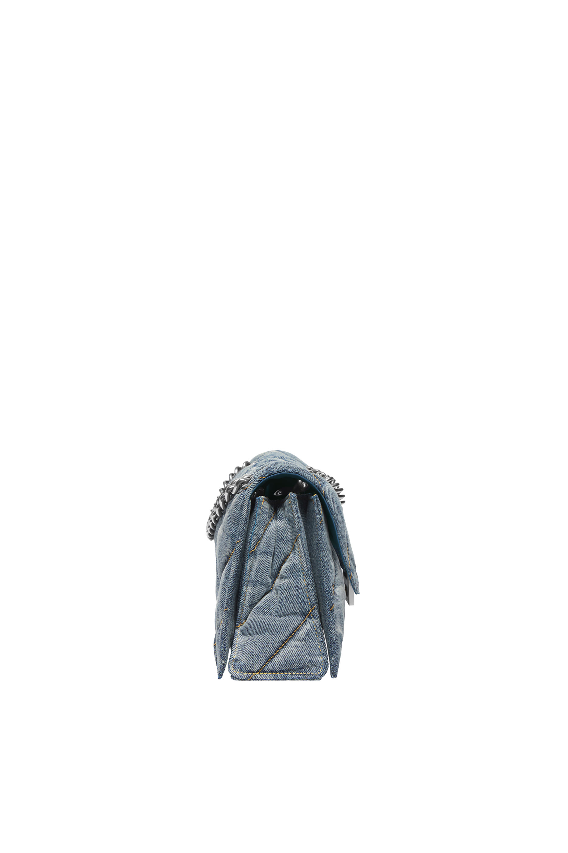 Crush Denim Small Chain Bag