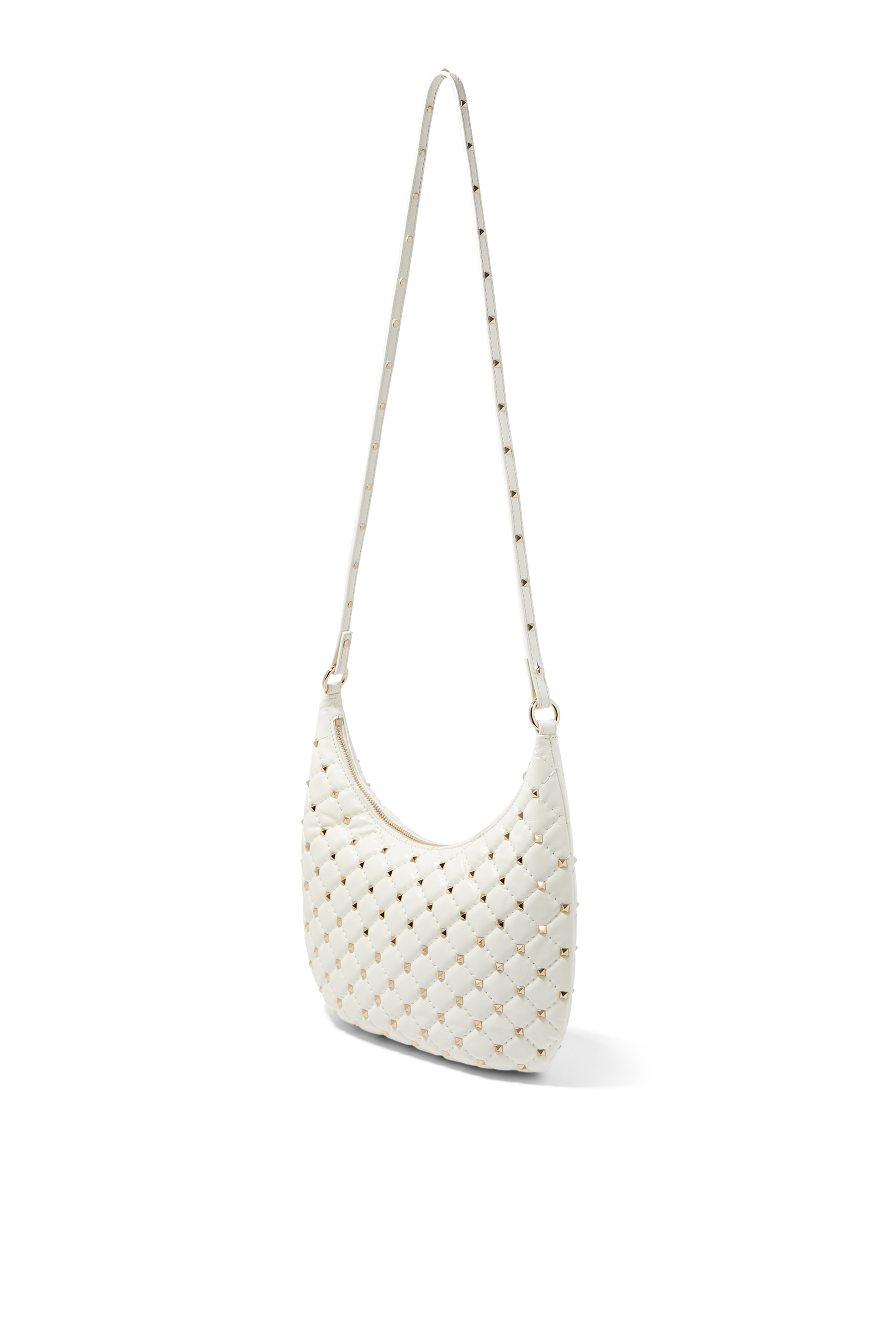 Rockstud Spike Small Hobo Bag