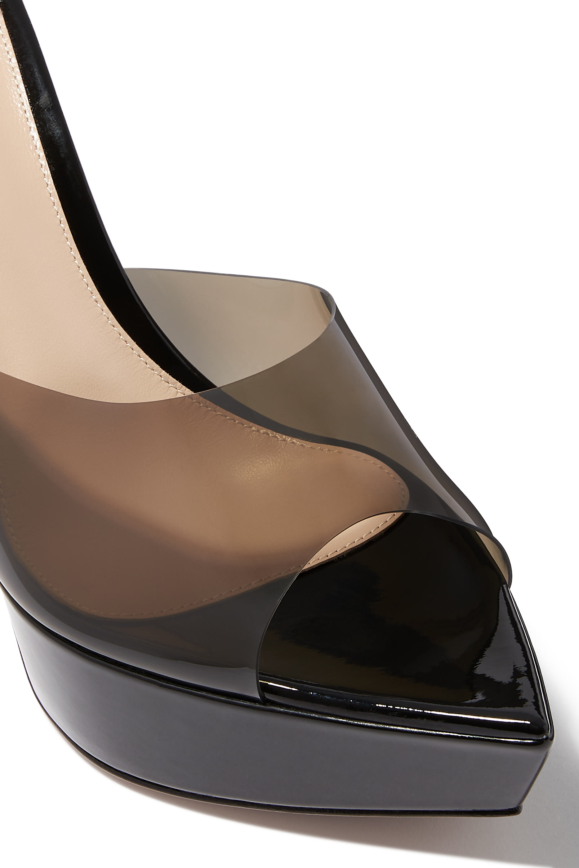 Betty 85 Plexi Platform Mules