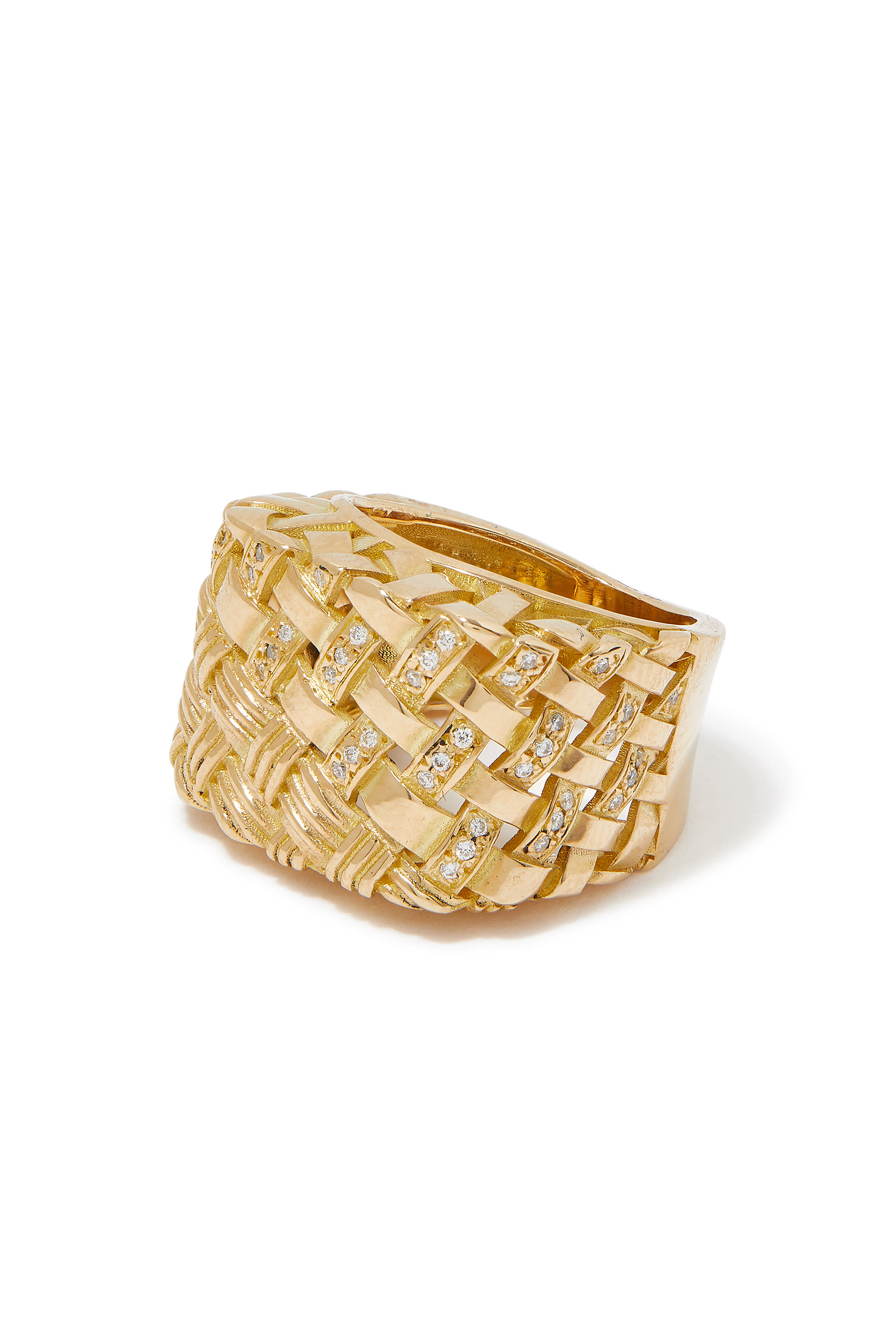 Blanca Ring, 18k Yellow Gold & Diamonds