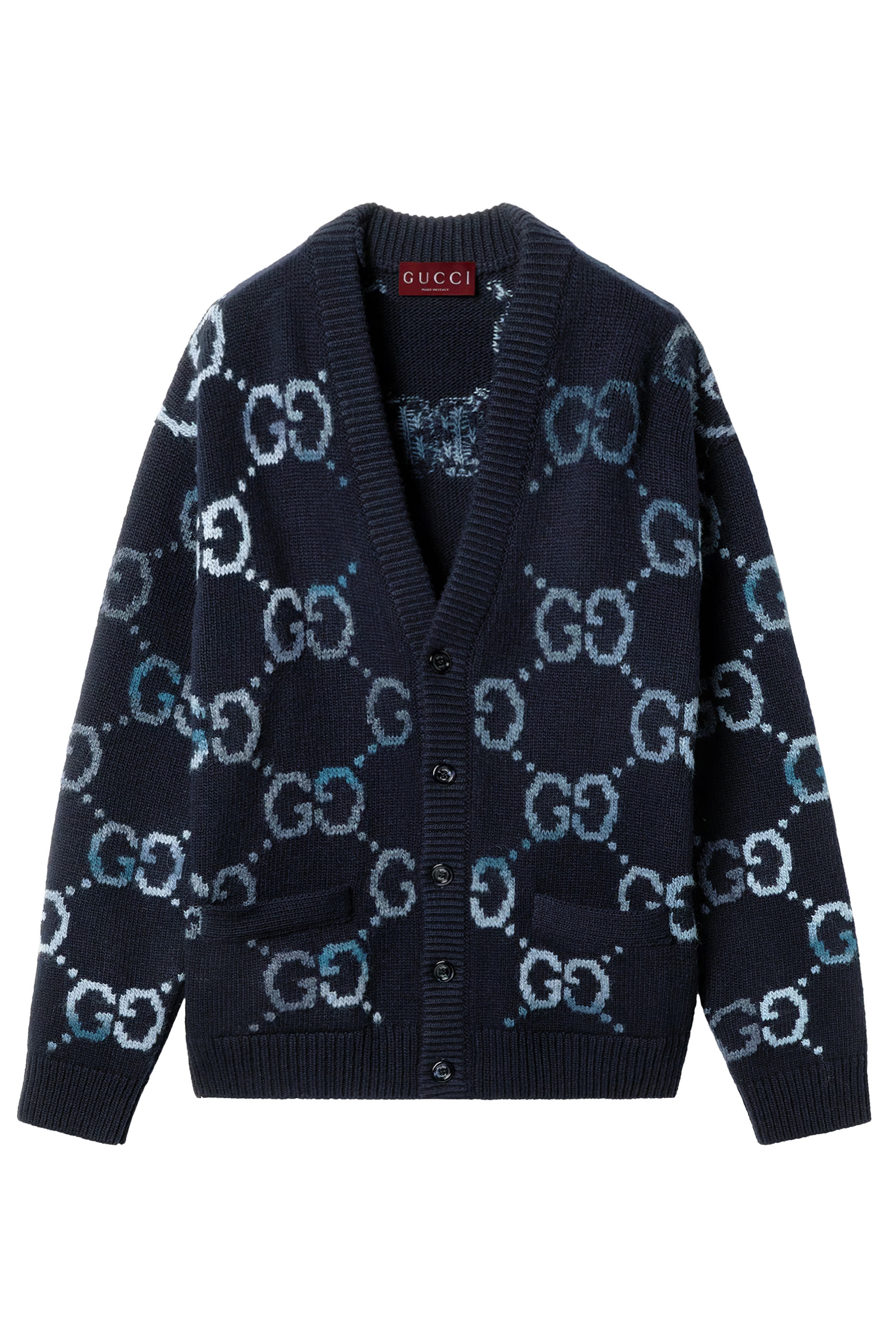GG Intarsia Wool Cardigan
