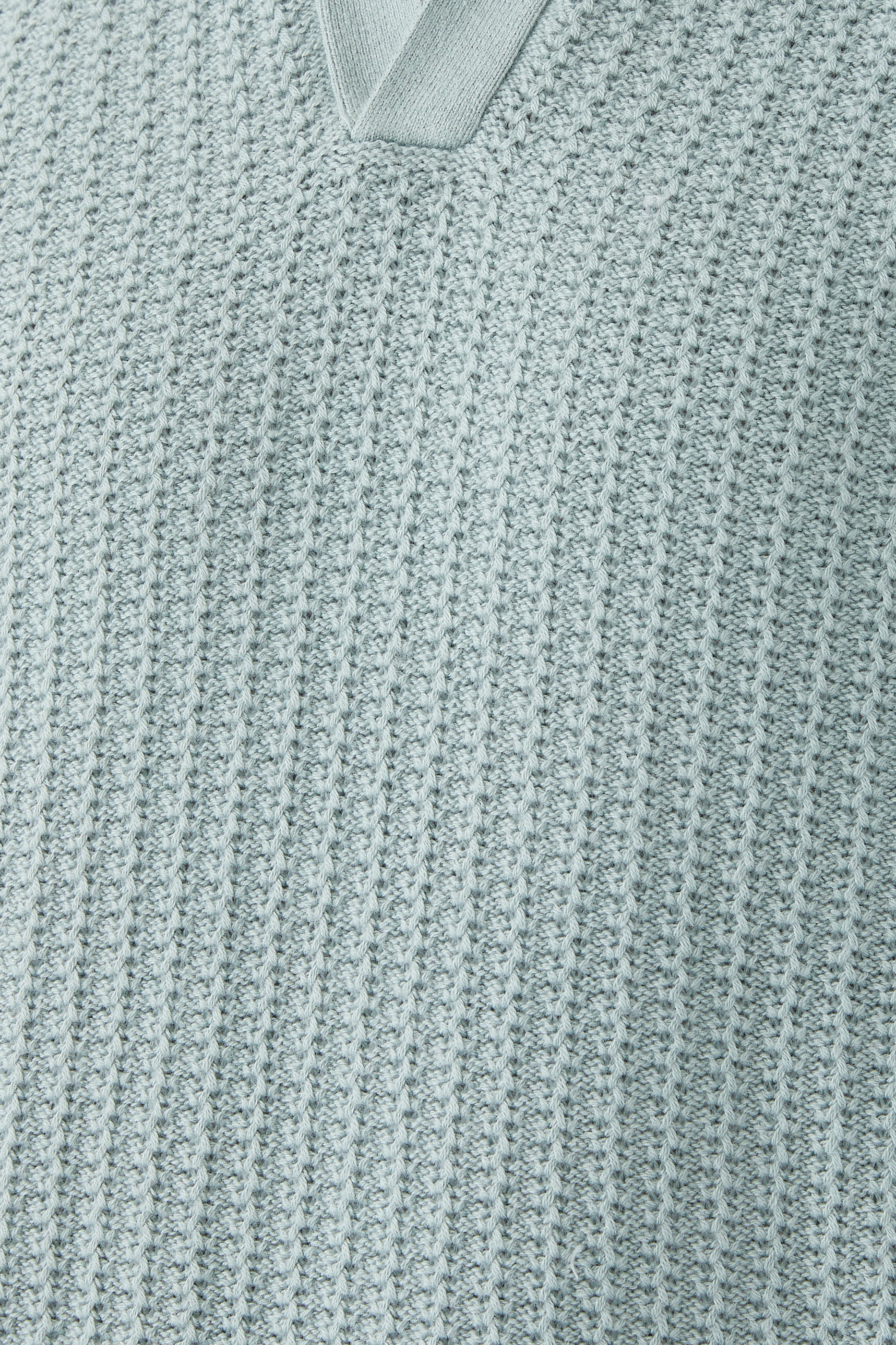 Crafted Rib Johnny Collar Polo Shirt