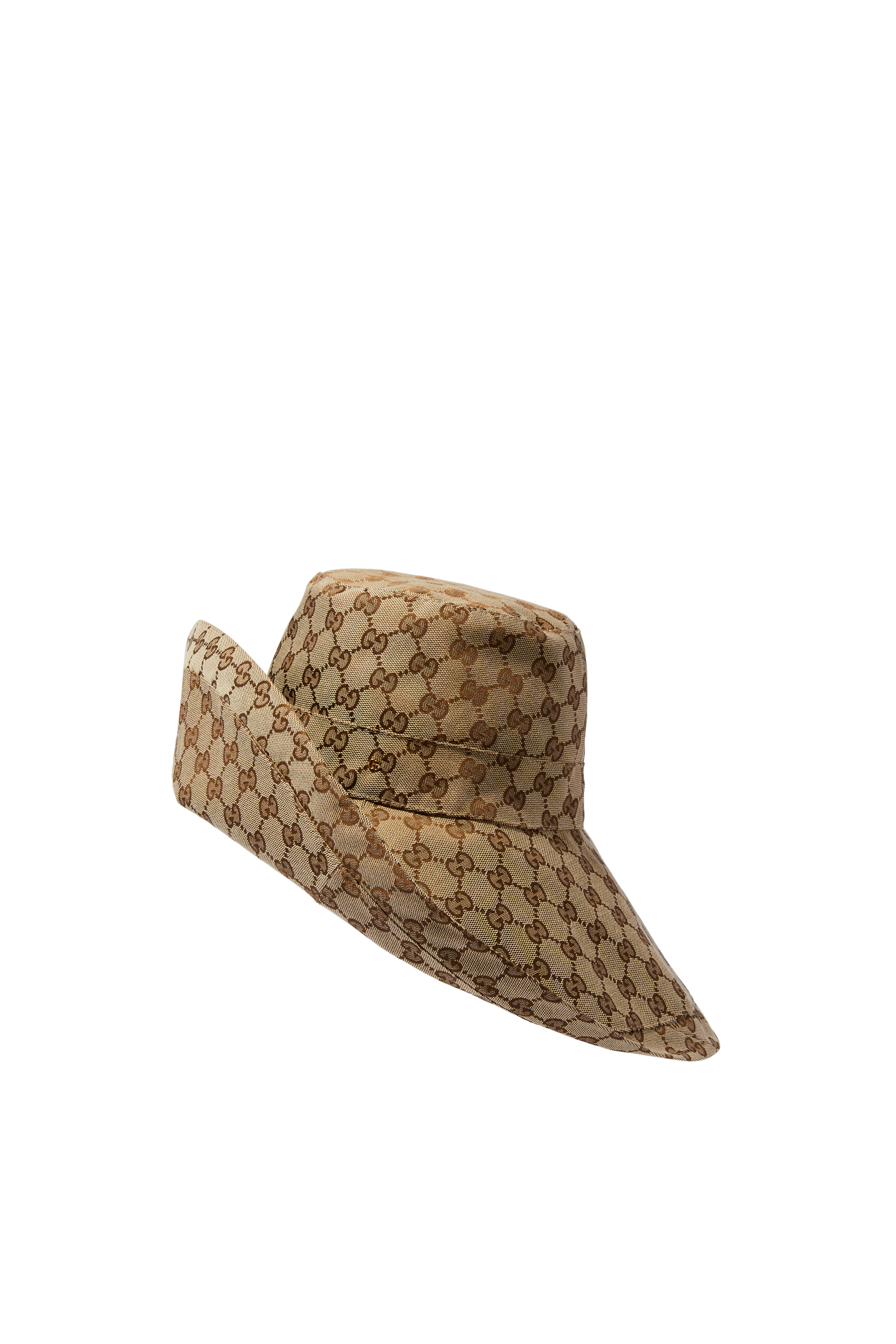 GG Canvas Wide Brim Hat