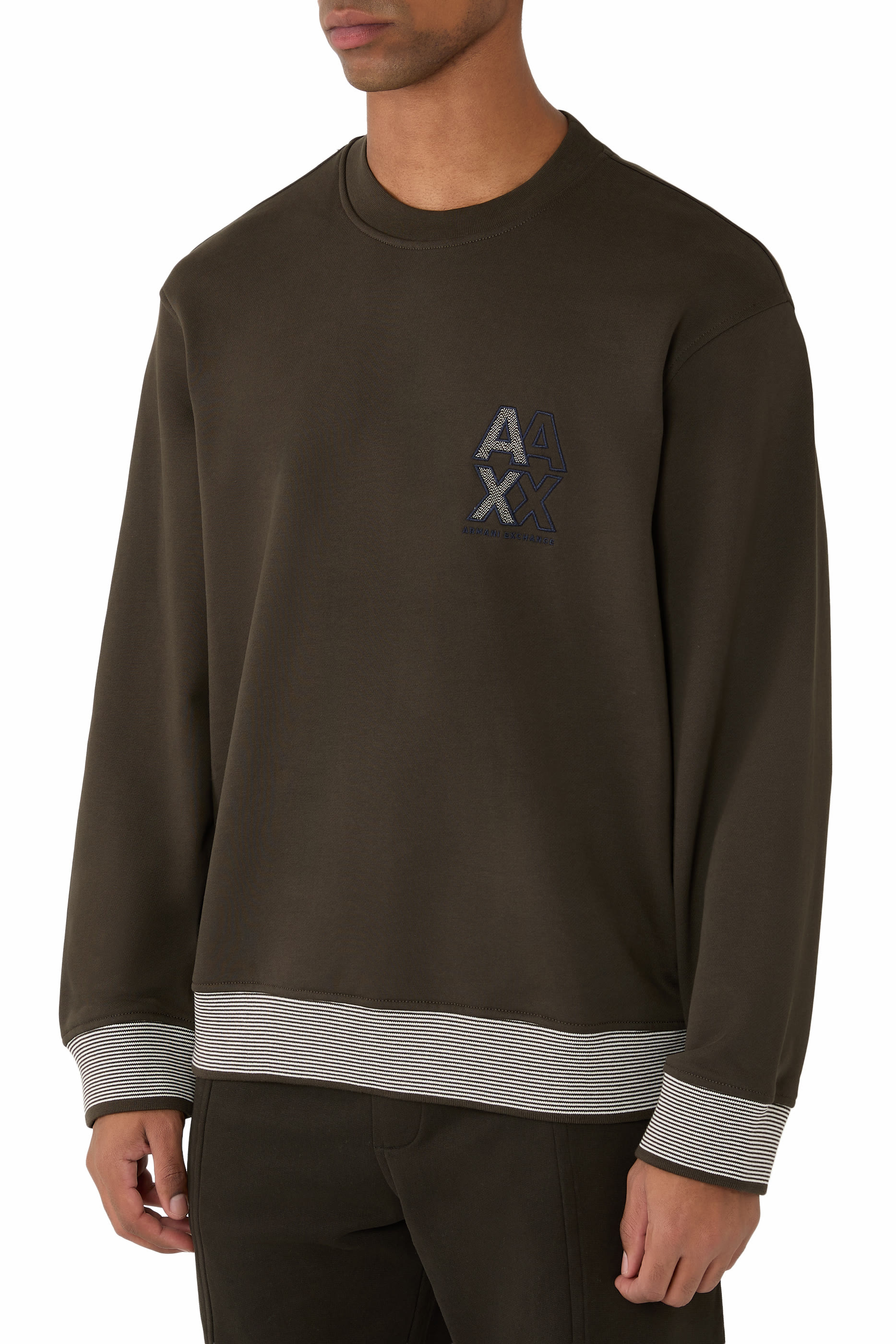 AX Logo Crew Neck Sweatshirt