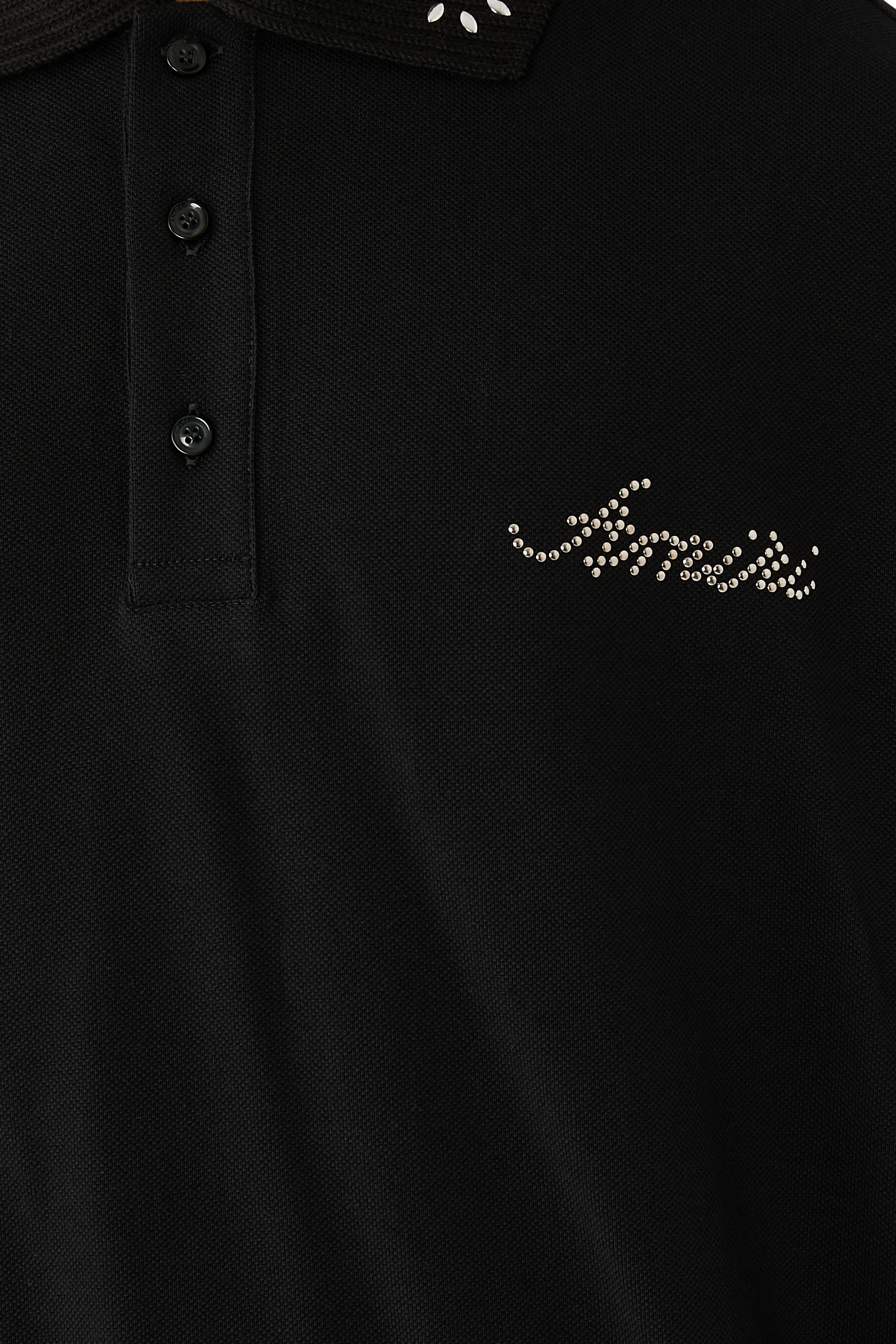 Stud Collar Oversized Polo