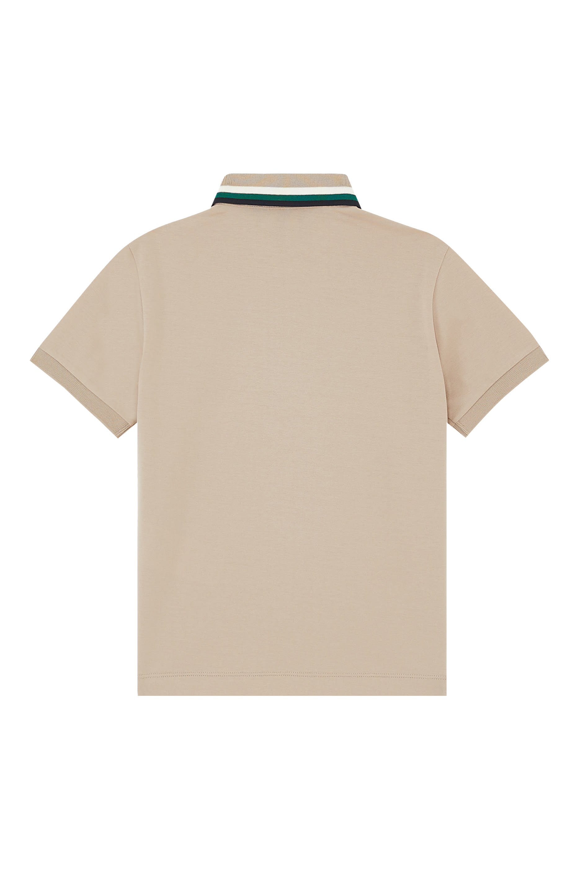 Kids Short-Sleeved Logo Embroidered Polo Shirt