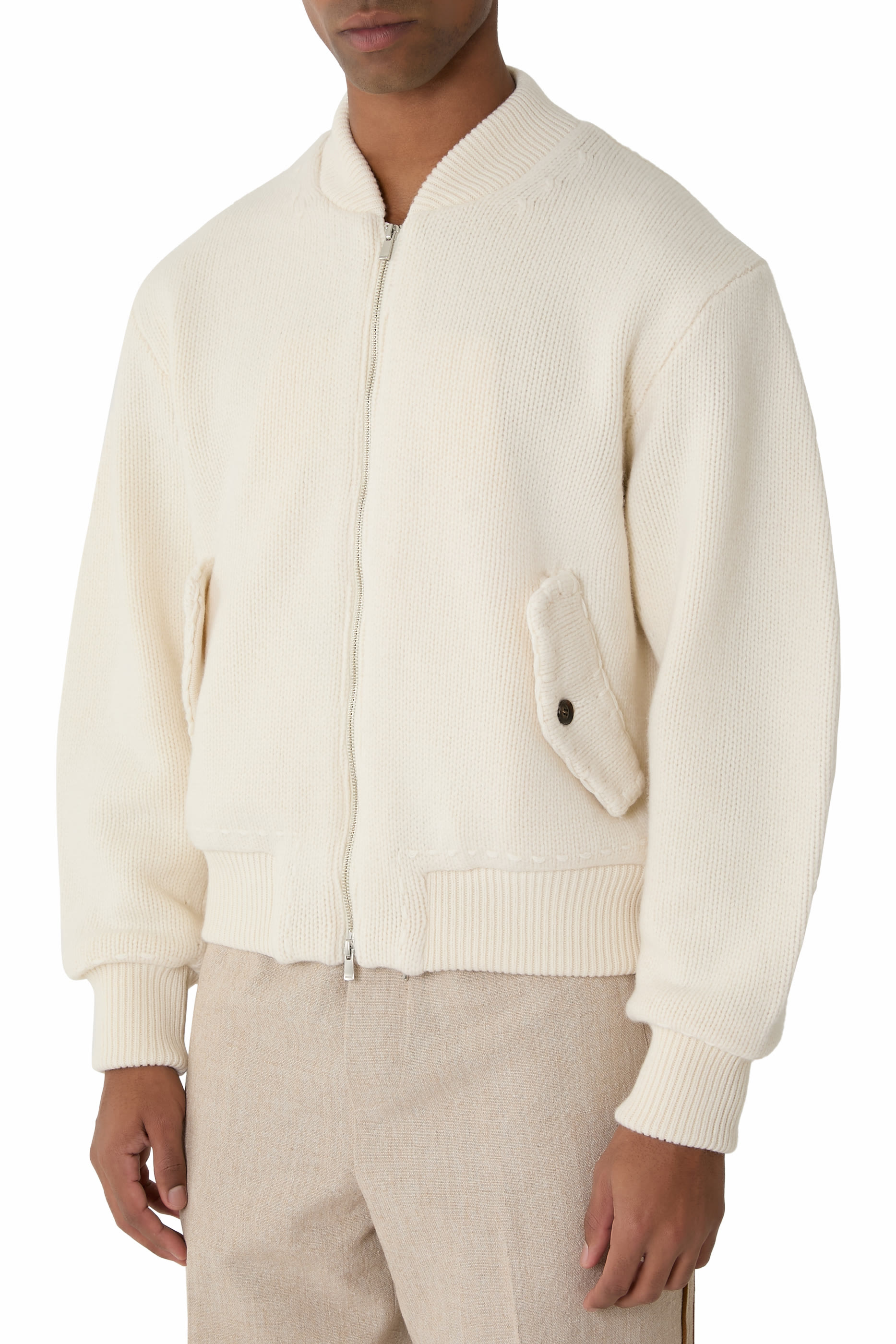 Handstitch Knitted Bomber