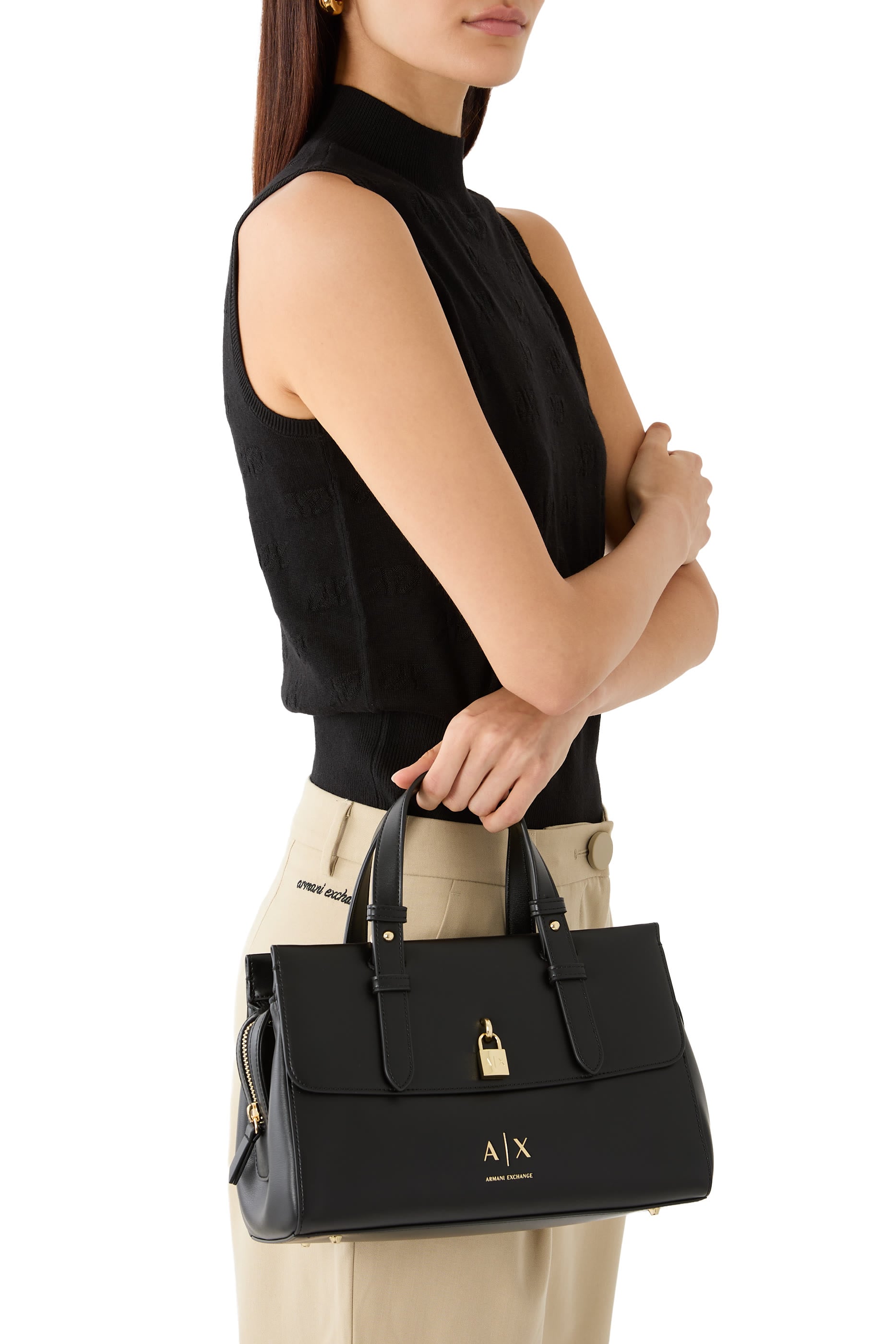 Coated Exterior Tote Shopping Bag
