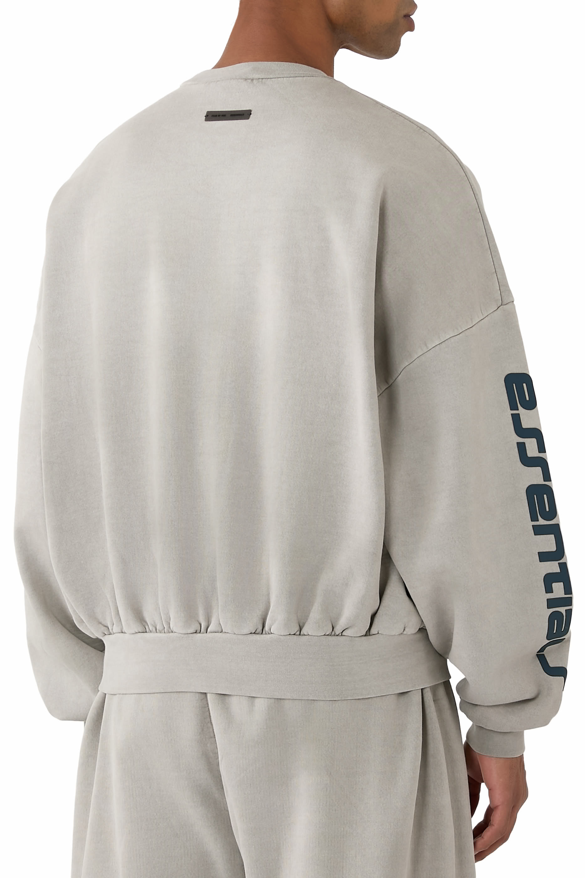 Heavy Fleece Cropped Relaxed Sweatshirt