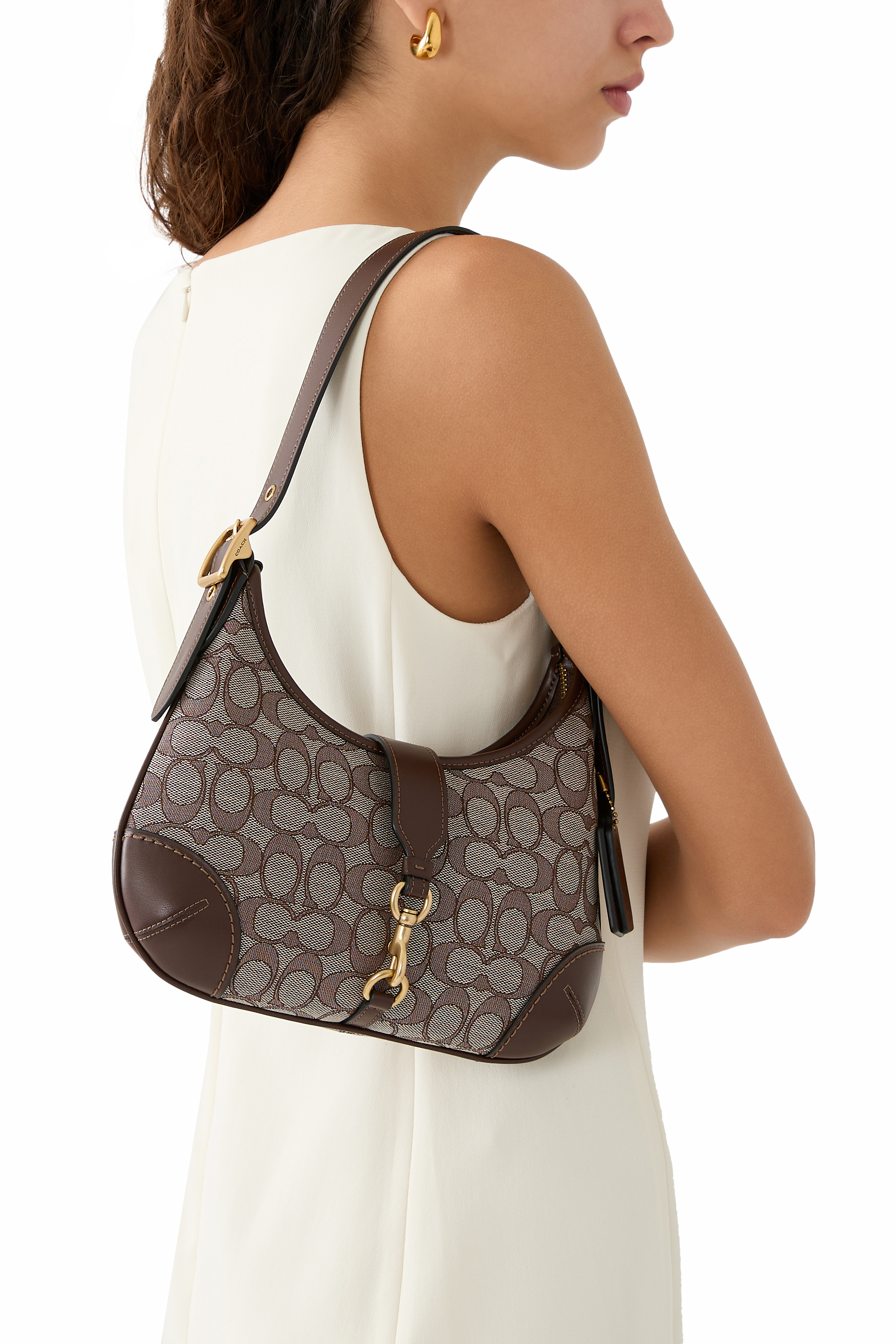  Hamptons Hobo Bag In Signature Jacquard