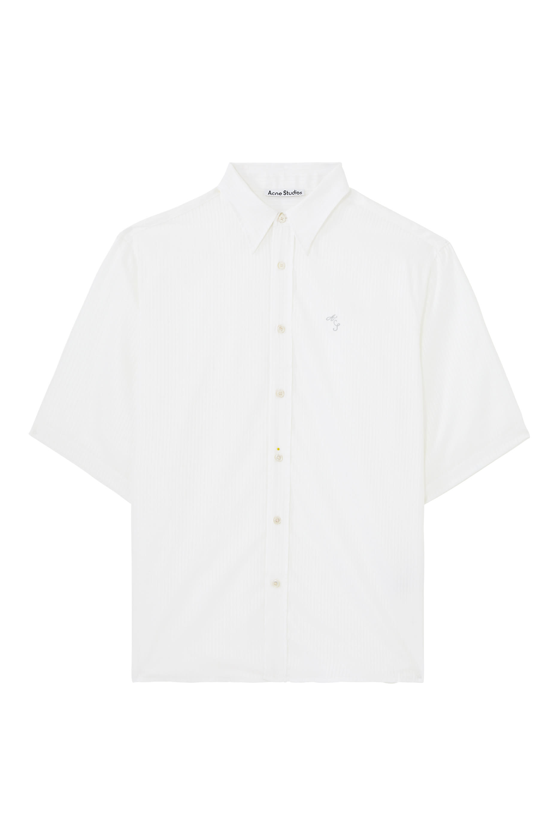Embroidered Logo Stripe Shirt