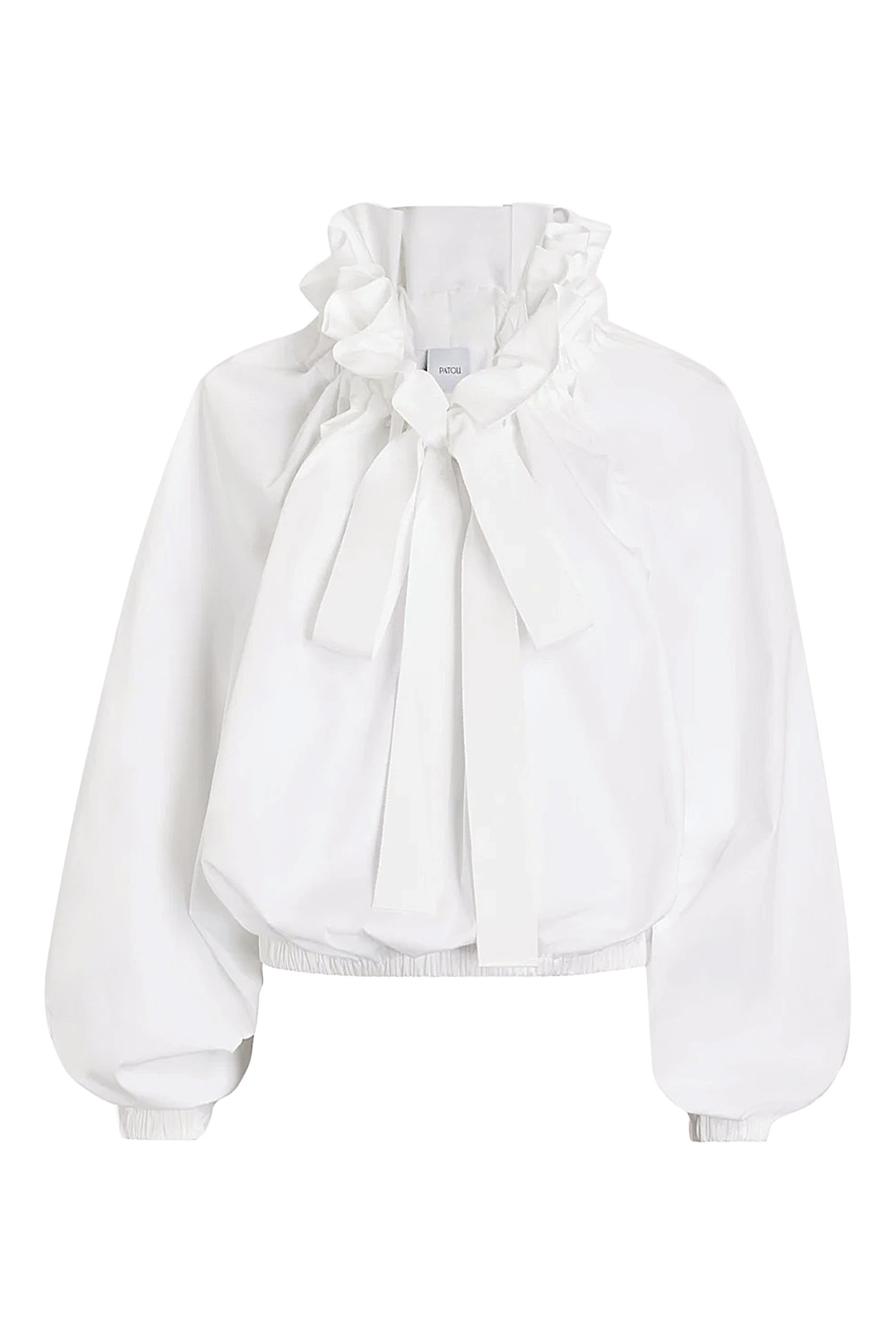 Puff Sleeve Poplin Top