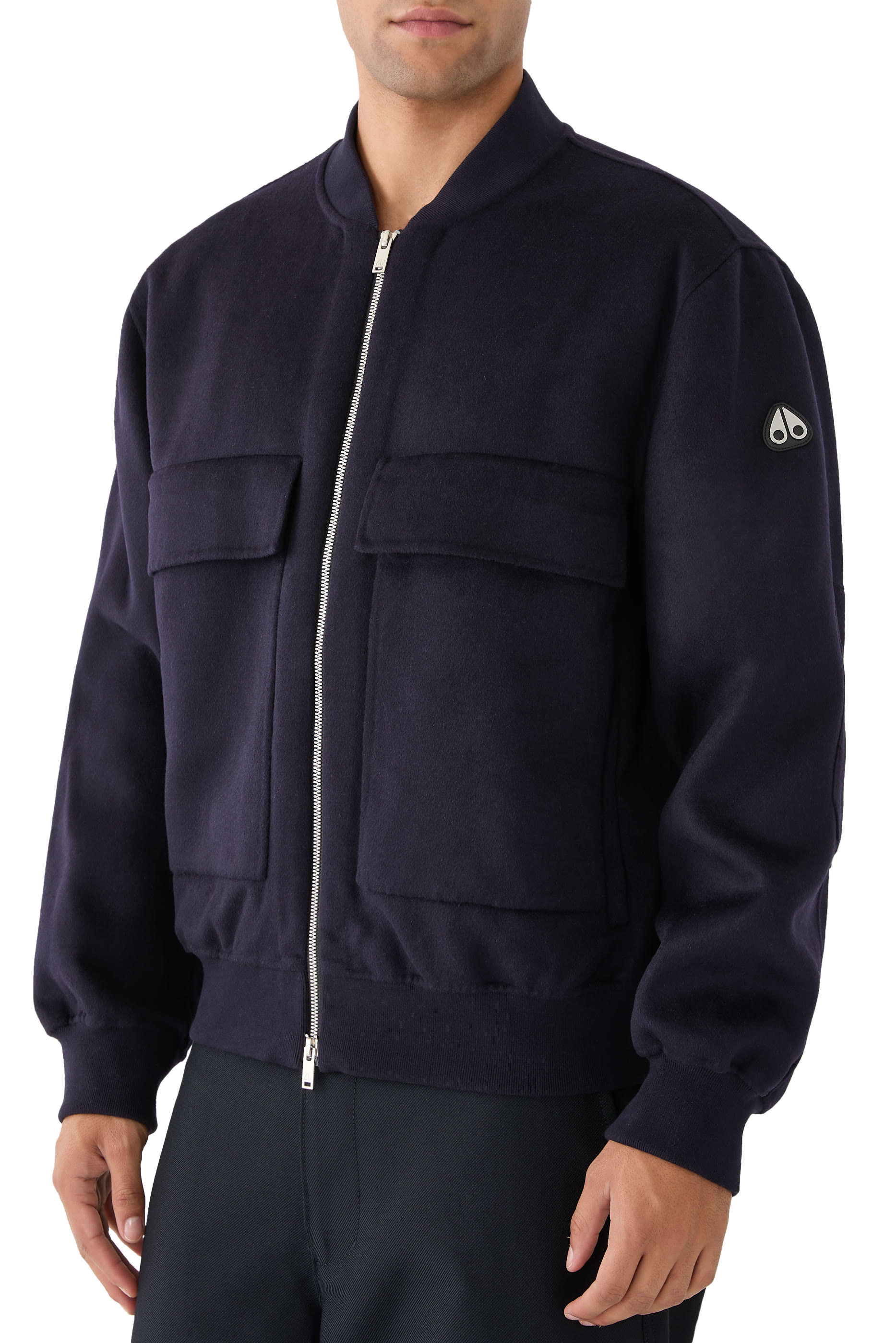 Alder Cashmere-Wool Bomber Jacket