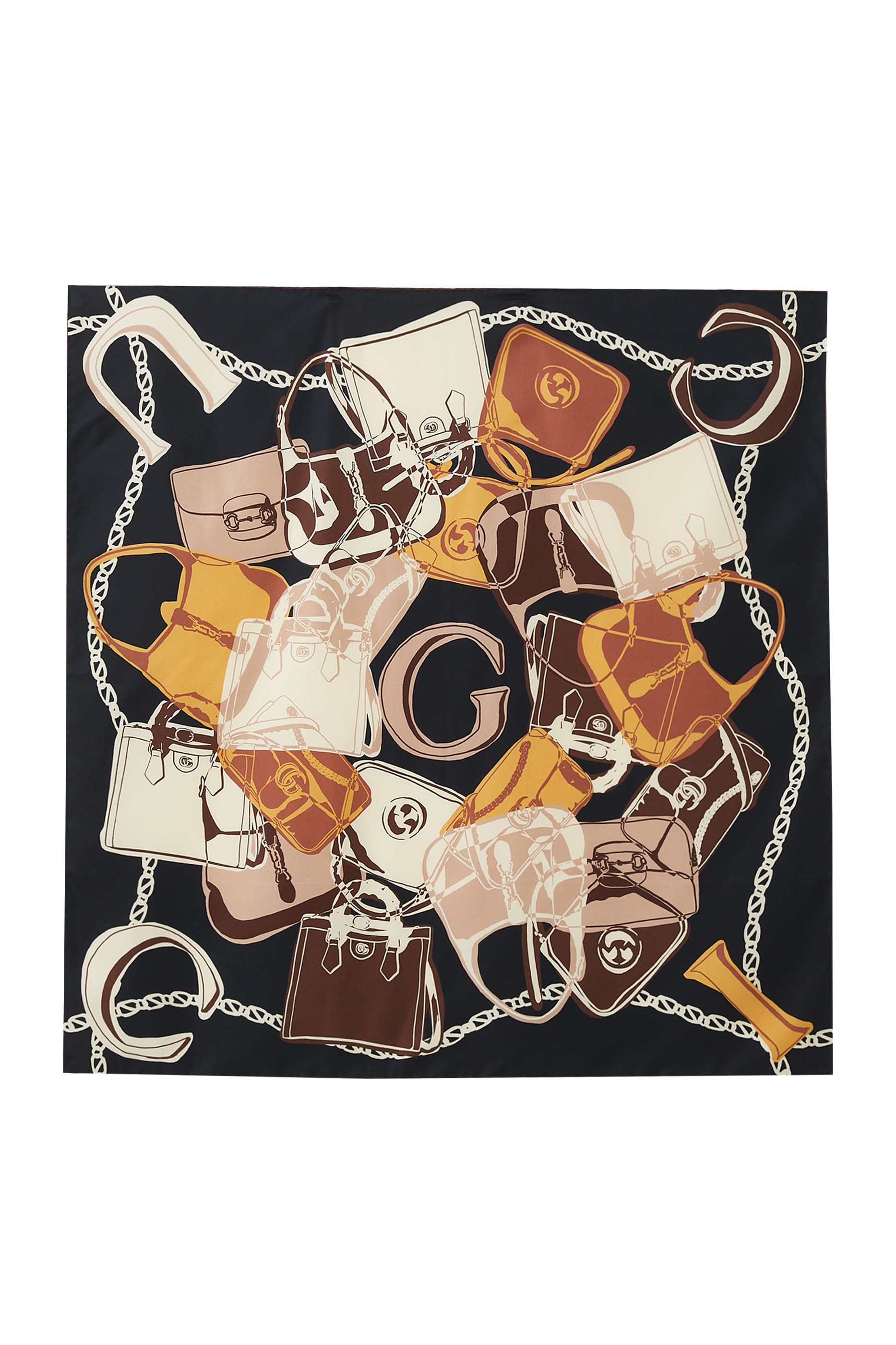 Bag Print Twill Carr&eacute;