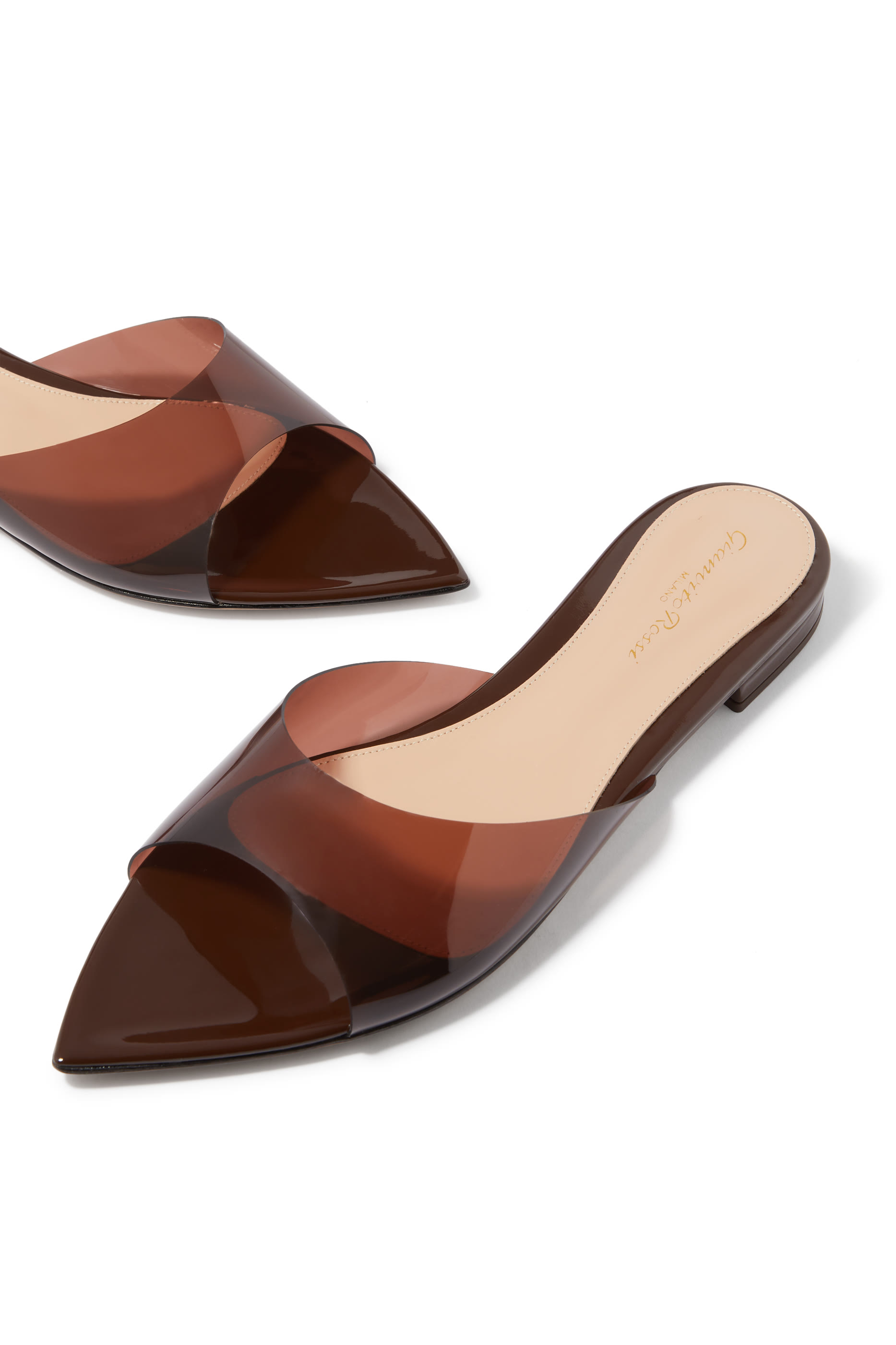 Elle Plexi Flat Sandals