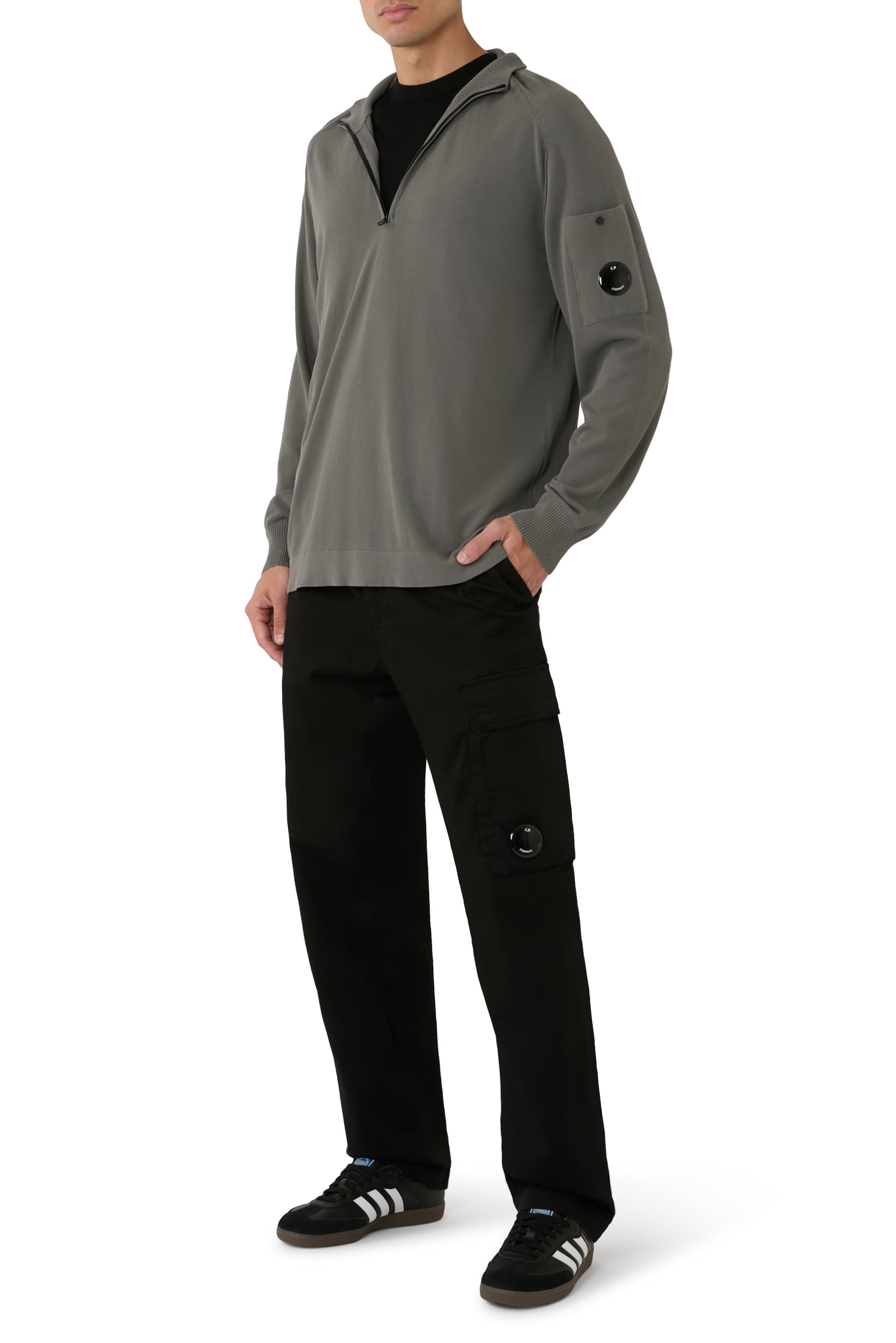 Stretch Sateen Regular Cargo Pants