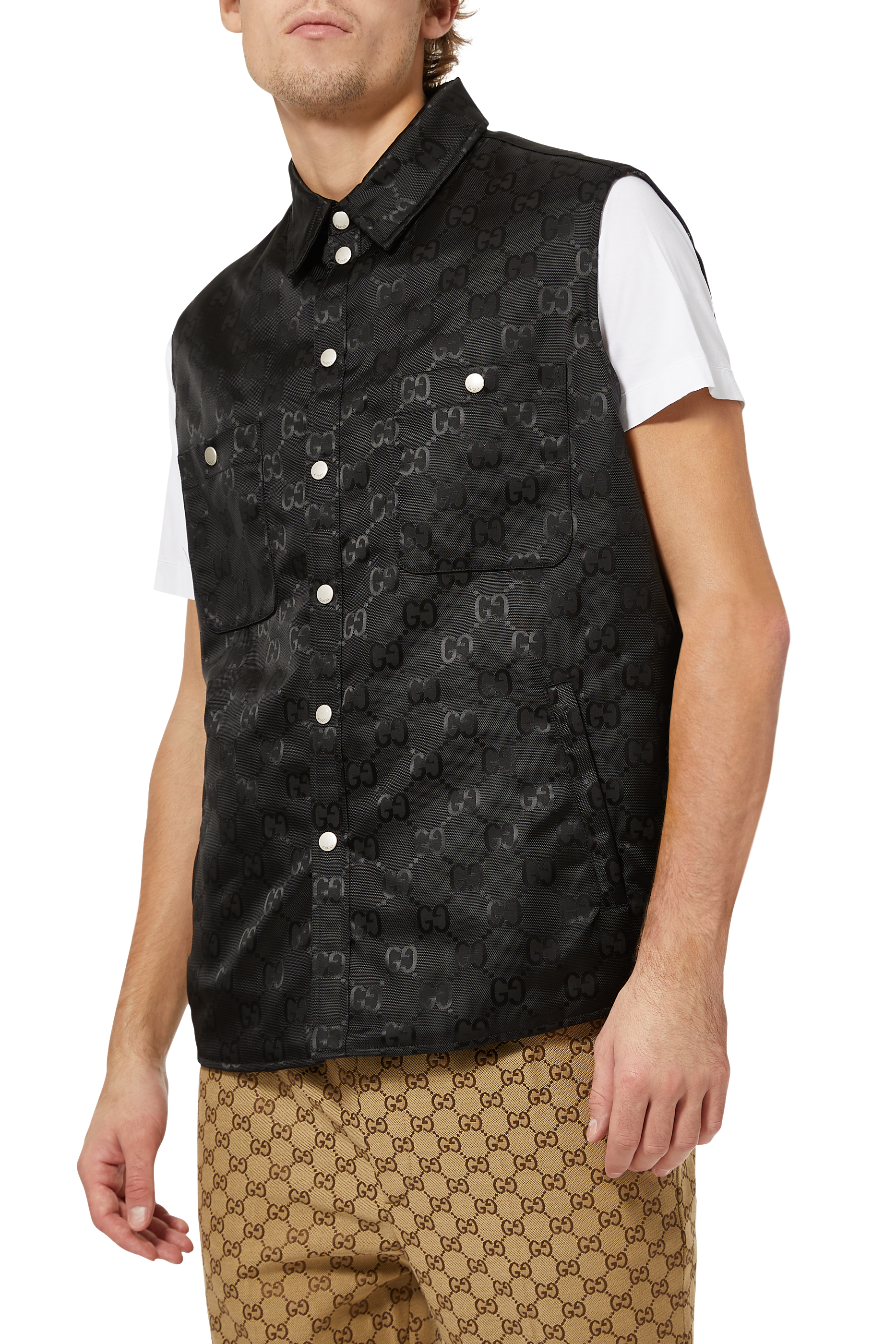 GG Logo Quilted Gilet