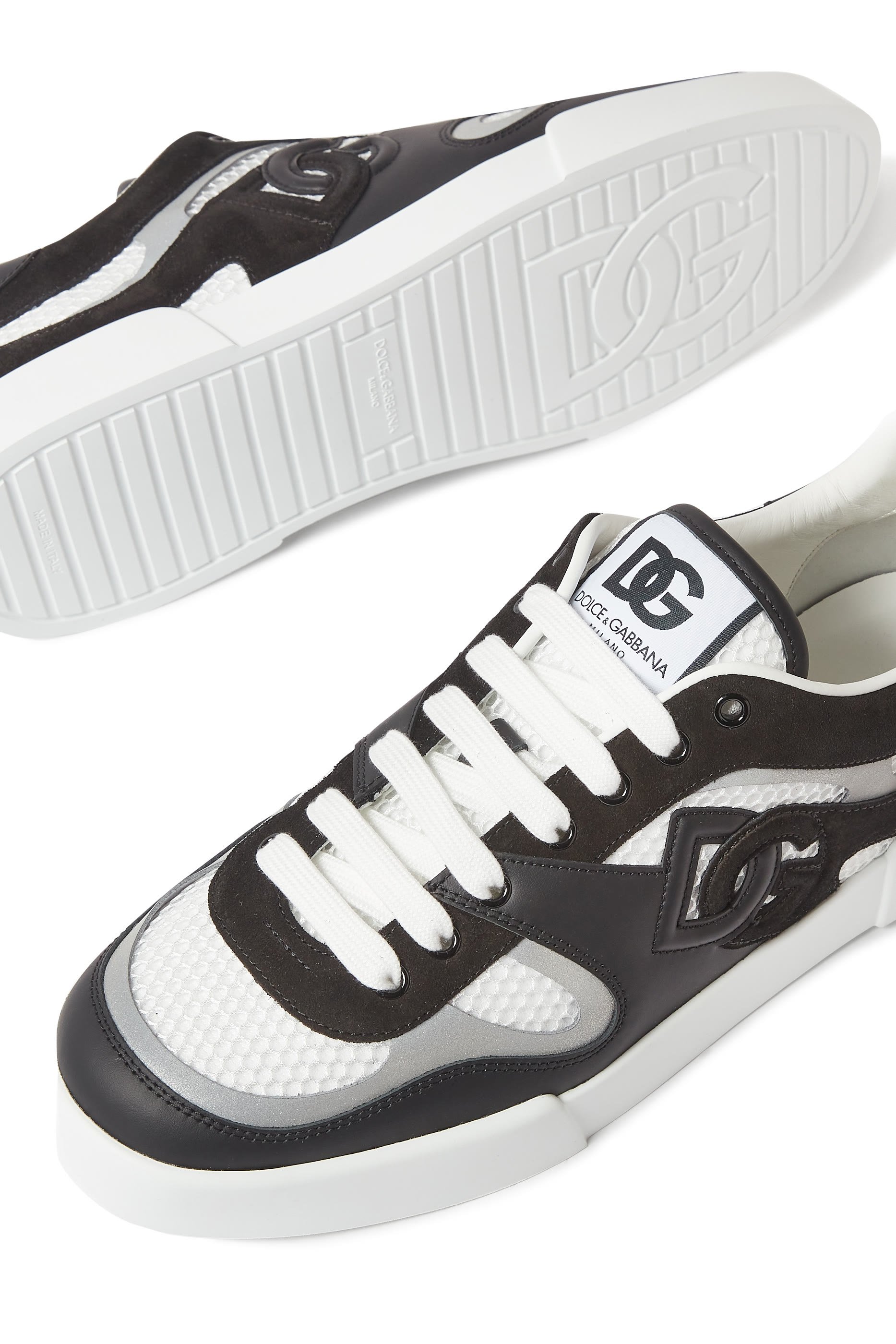 DG Logo Leather Sneakers