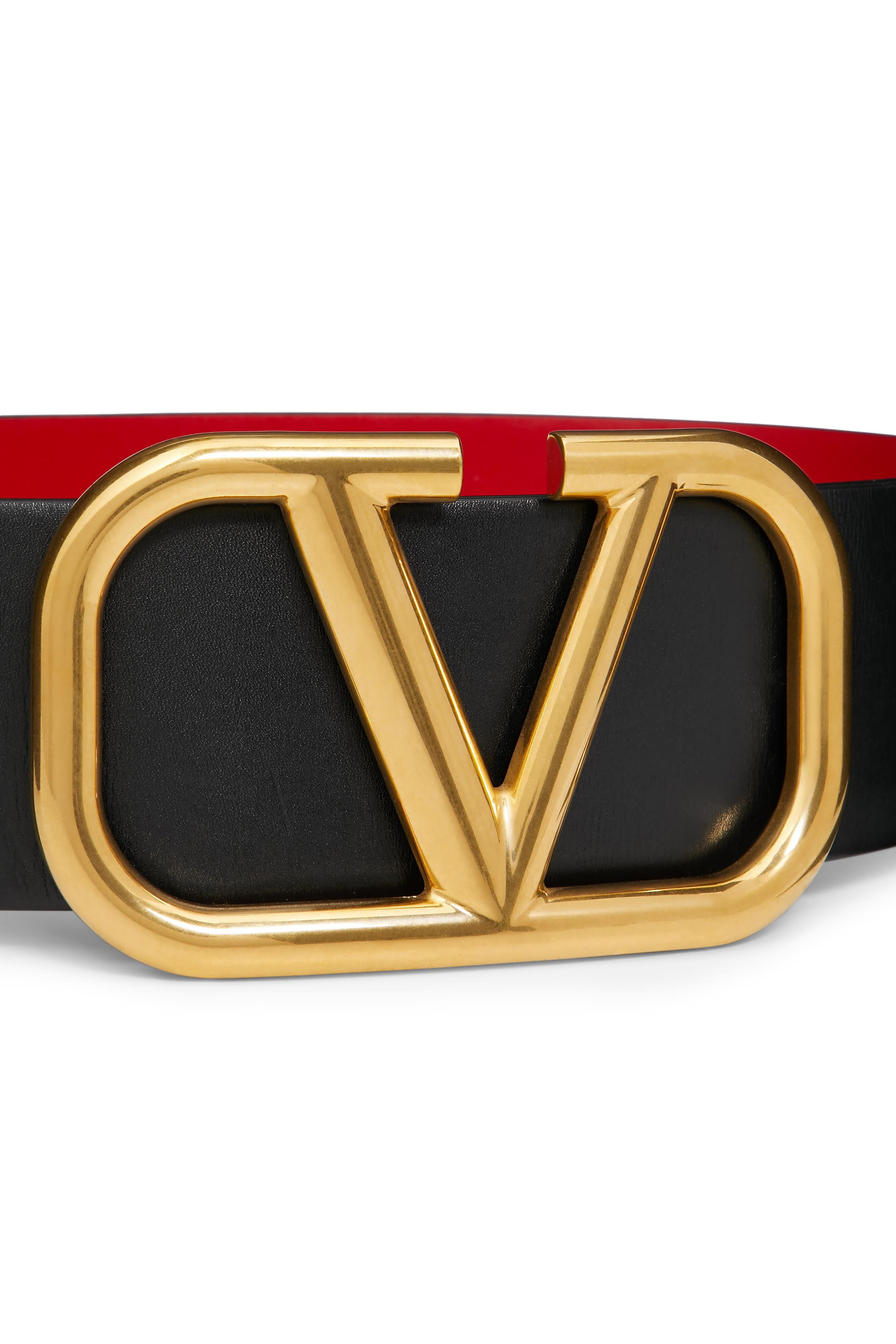 Valentino Garavani V Logo Buckle Belt