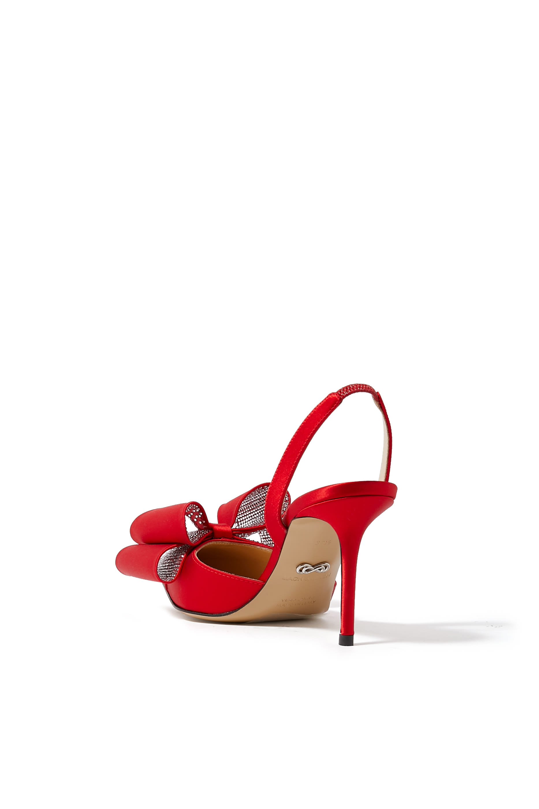 Le Cadeau 85 Bow-Detail Satin Pumps