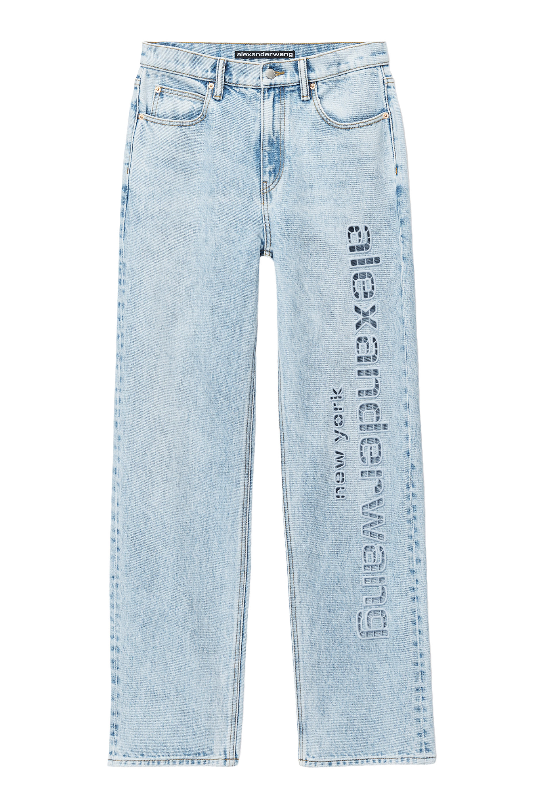 Ez Cut-Out Logo Denim Jeans
