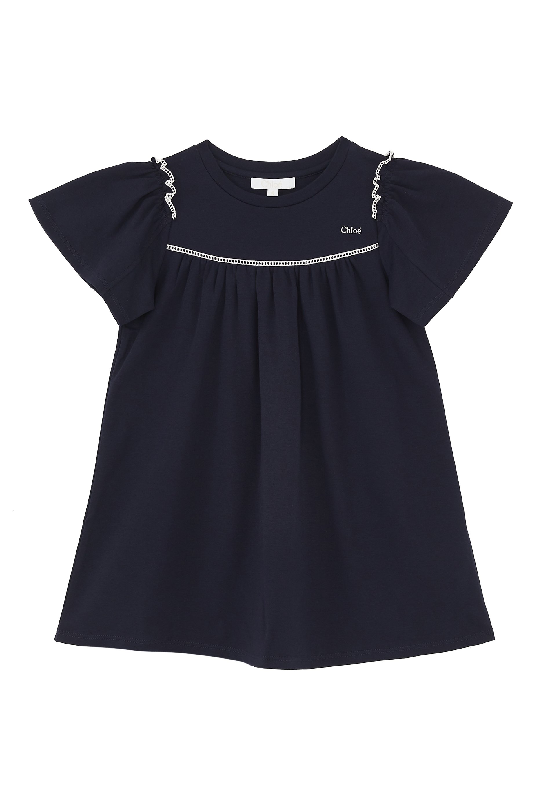 Buy Chloé Kids Short-Sleeve Dress for Girl | Bloomingdale's Kuwait
