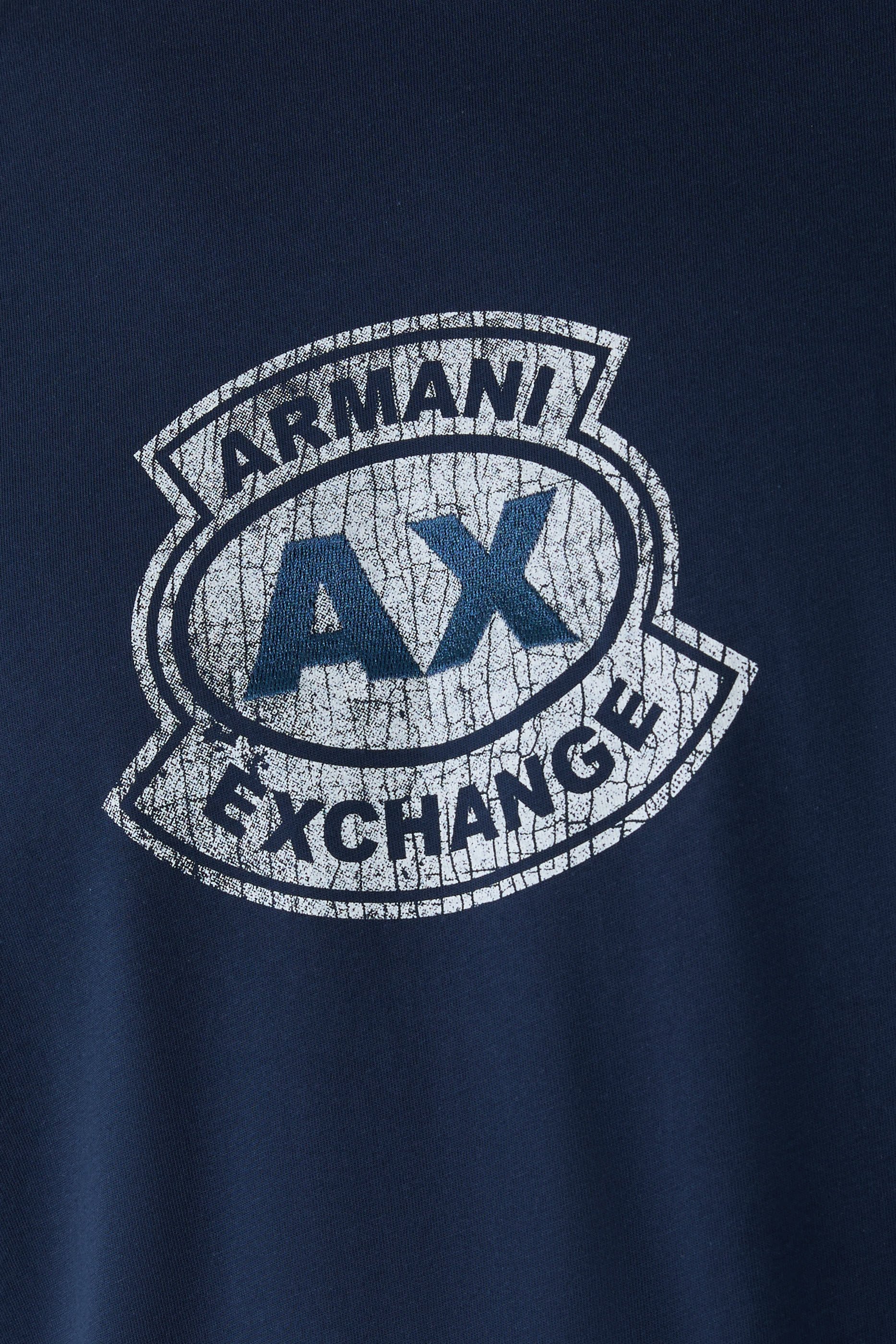 AX Logo Cotton-Jersey T-Shirt