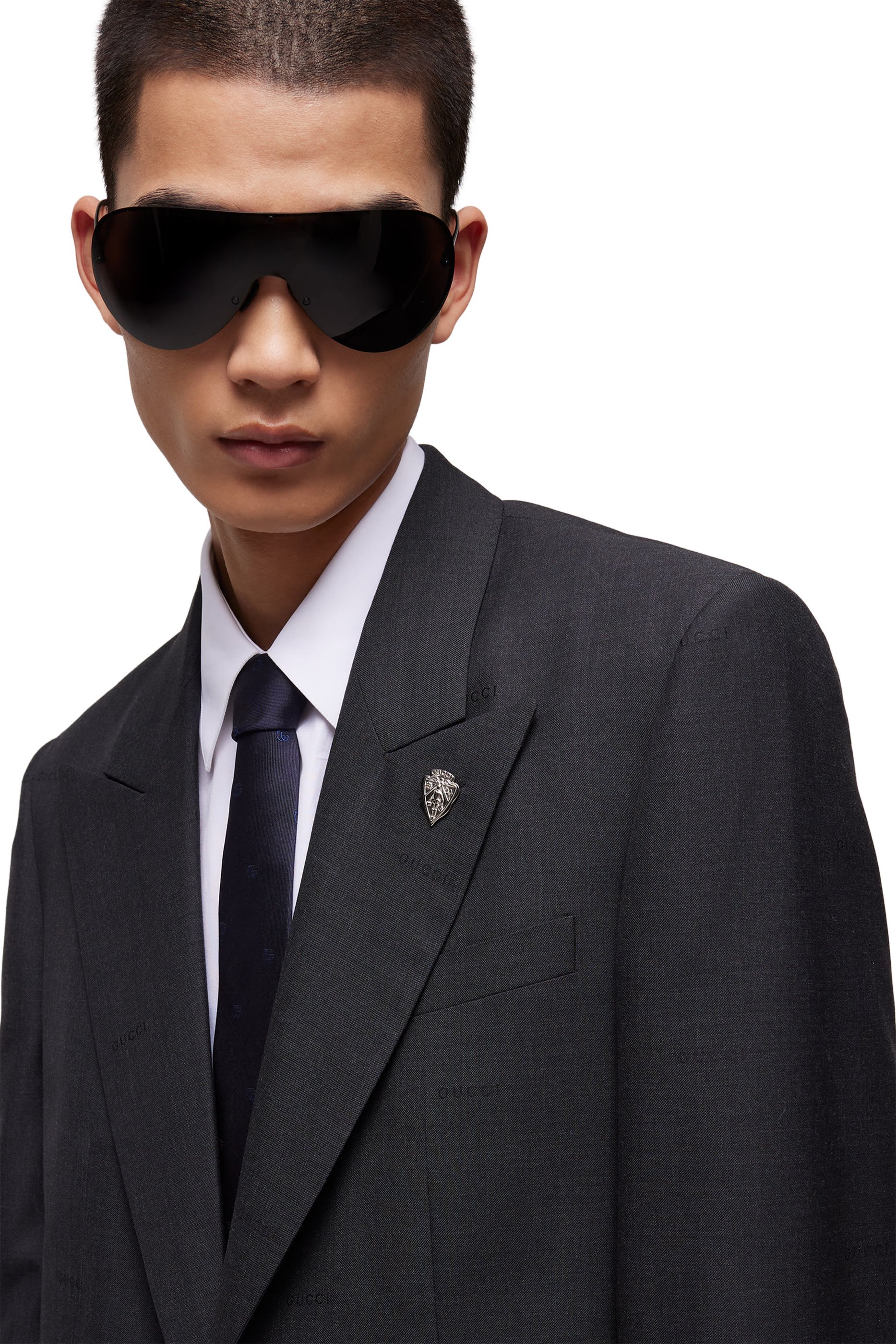 Double G Silk Jacquard Tie