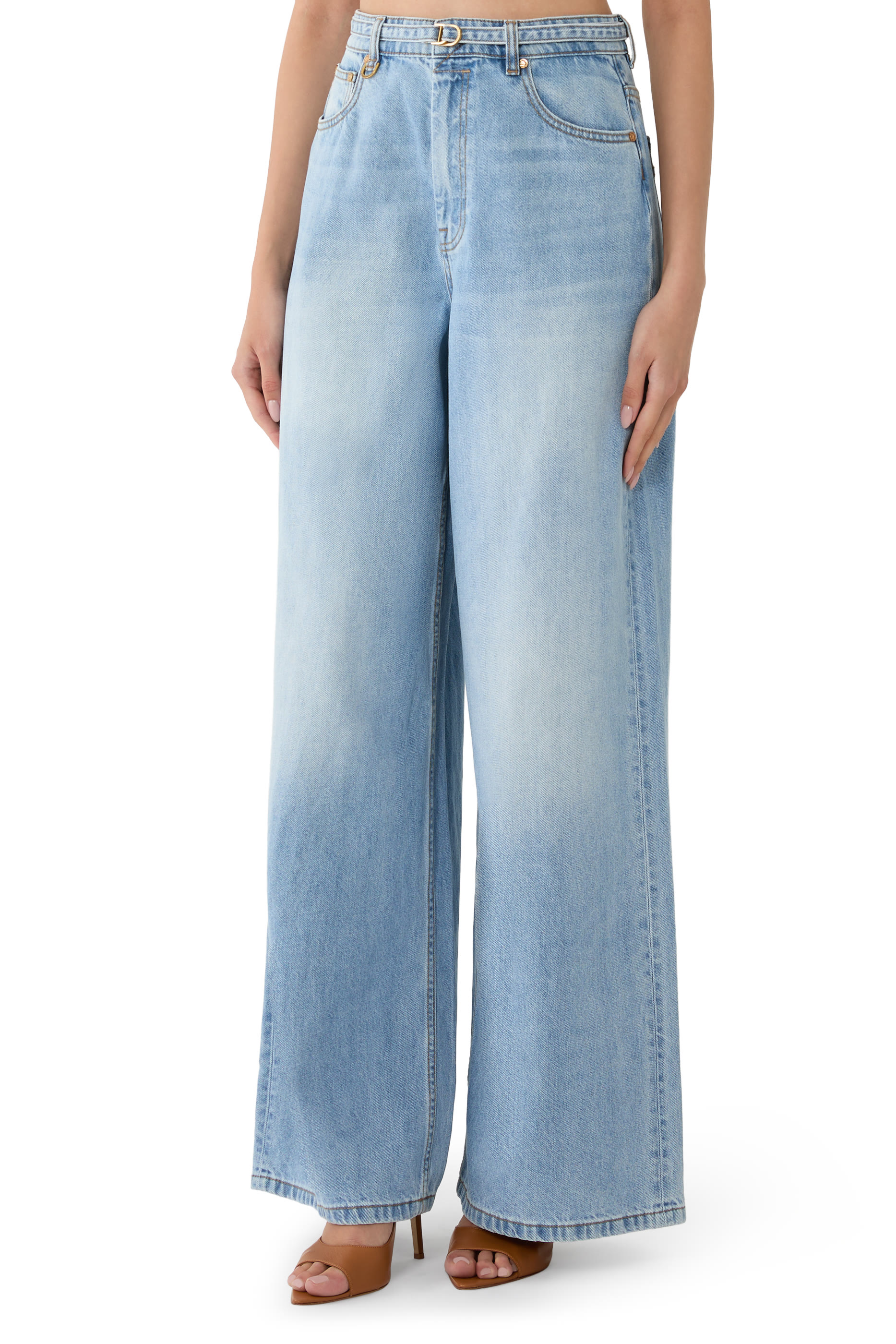 Indra Denim Relaxed Flare Jeans 
