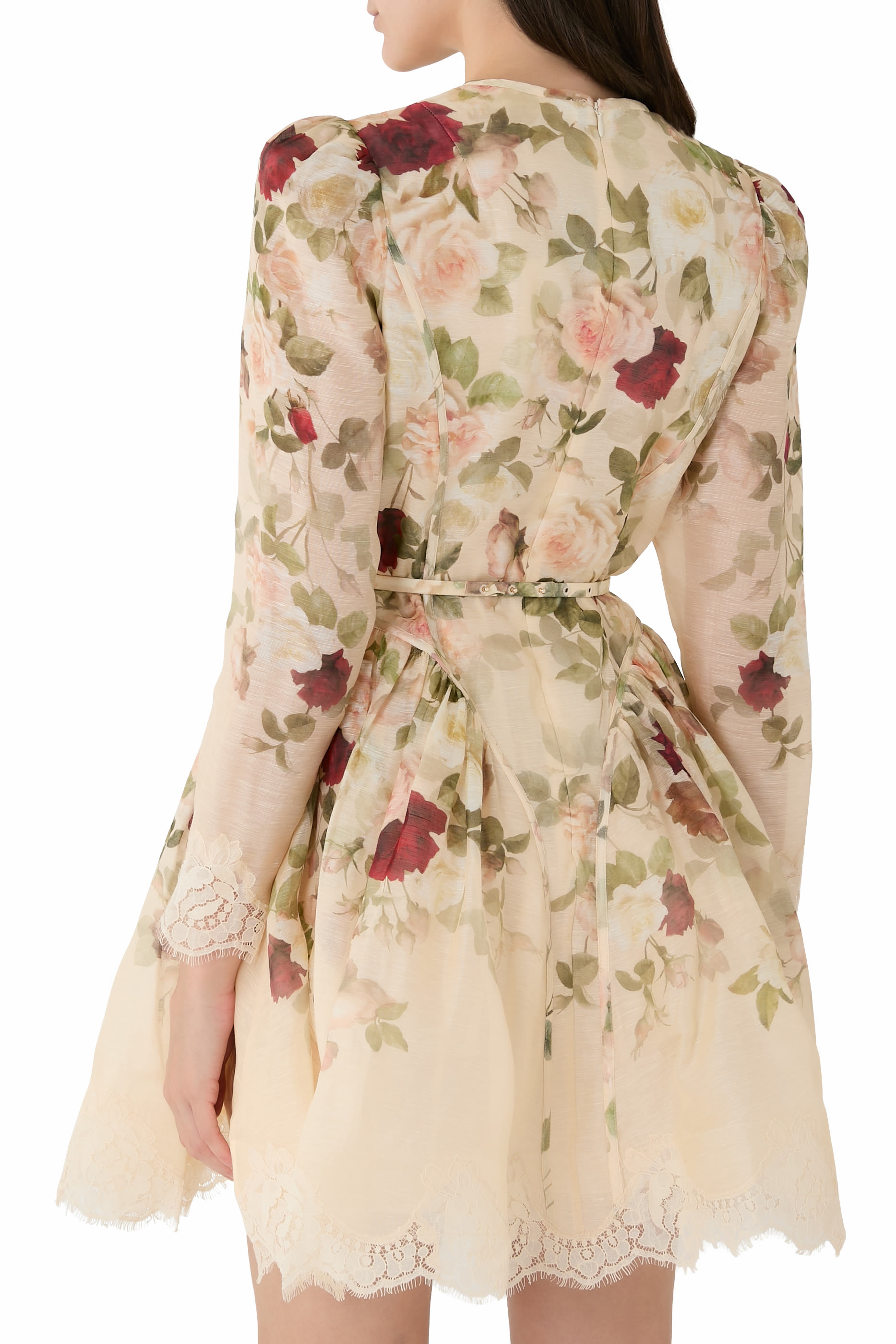 Hypnotic Lace Trim Mini Dress