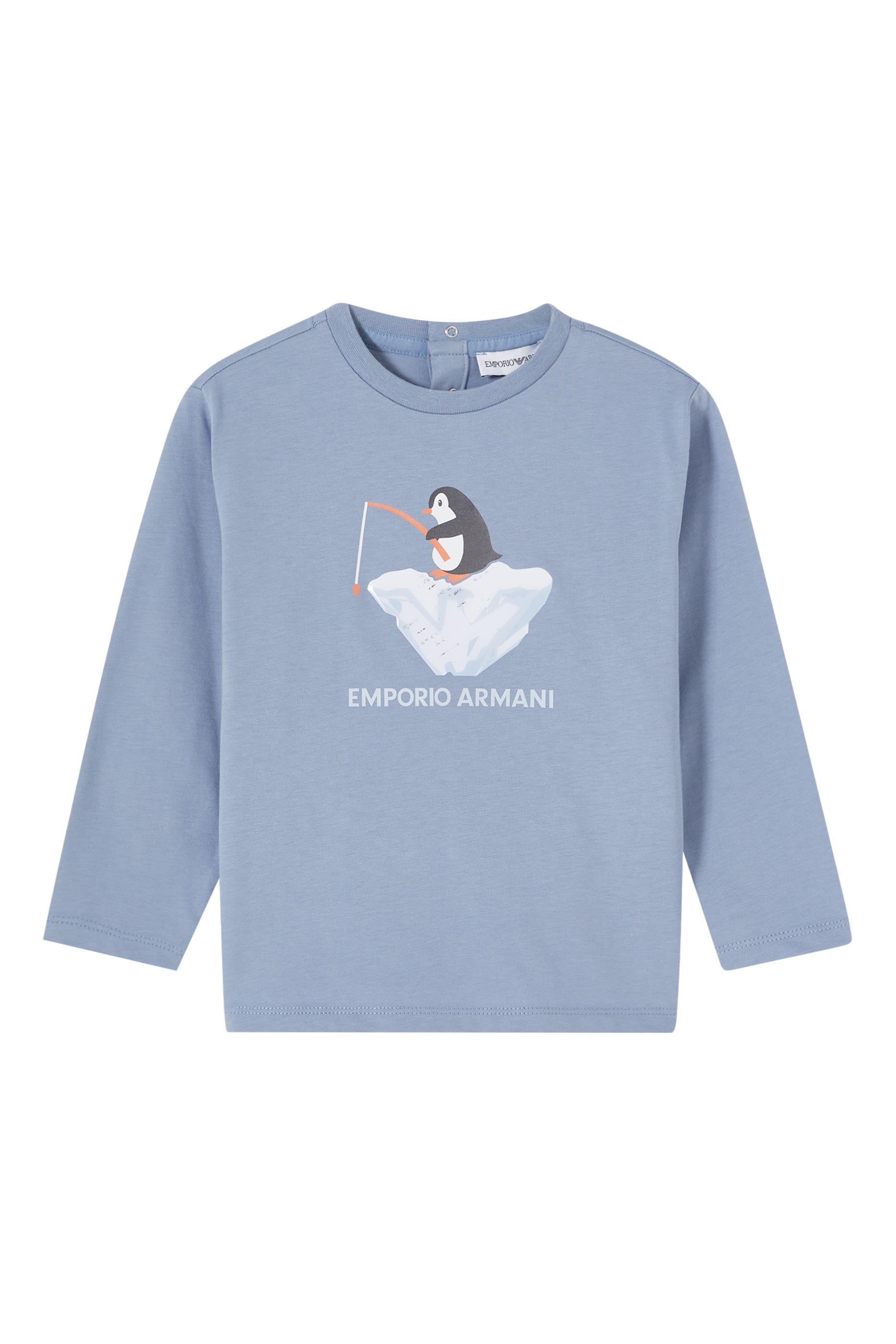 Kids Cotton T-Shirt with a Penguin Graphic