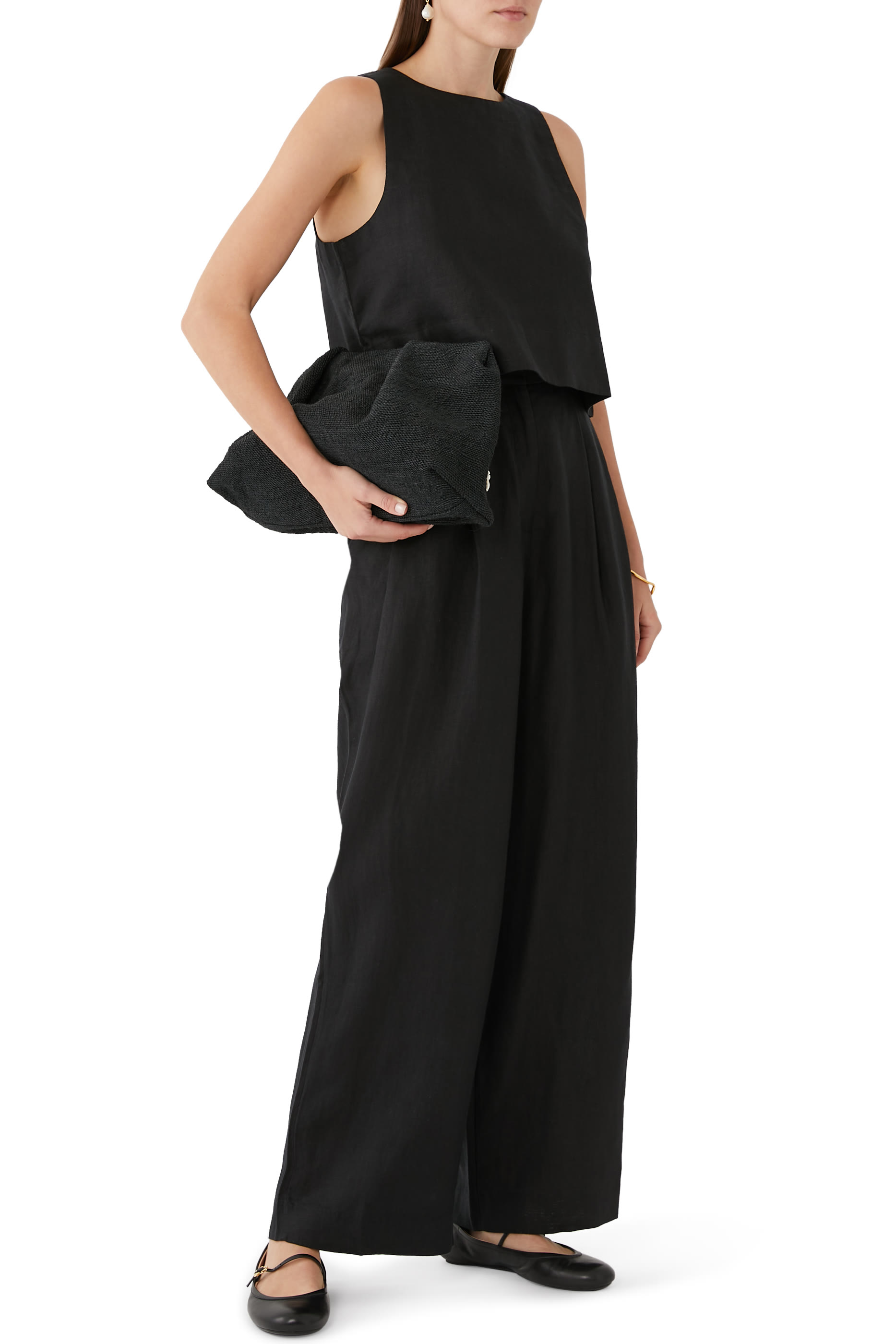 Wyatt High Waist Linen Trousers