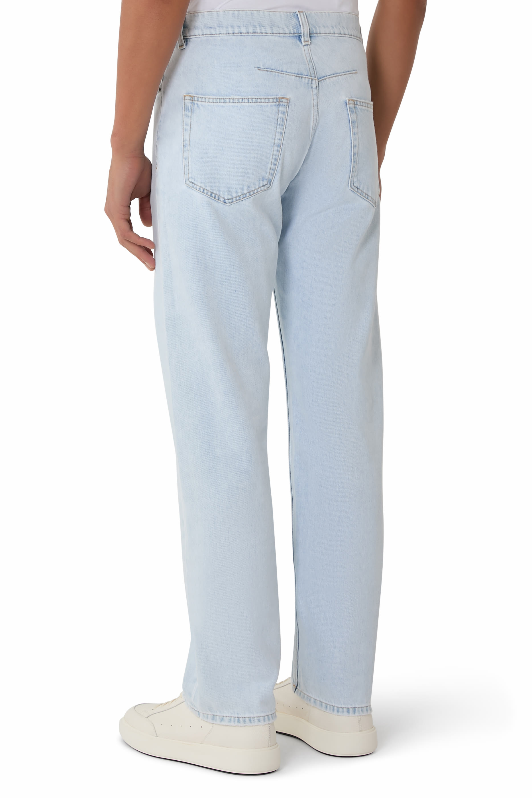 Regular-Fit Denim Trousers