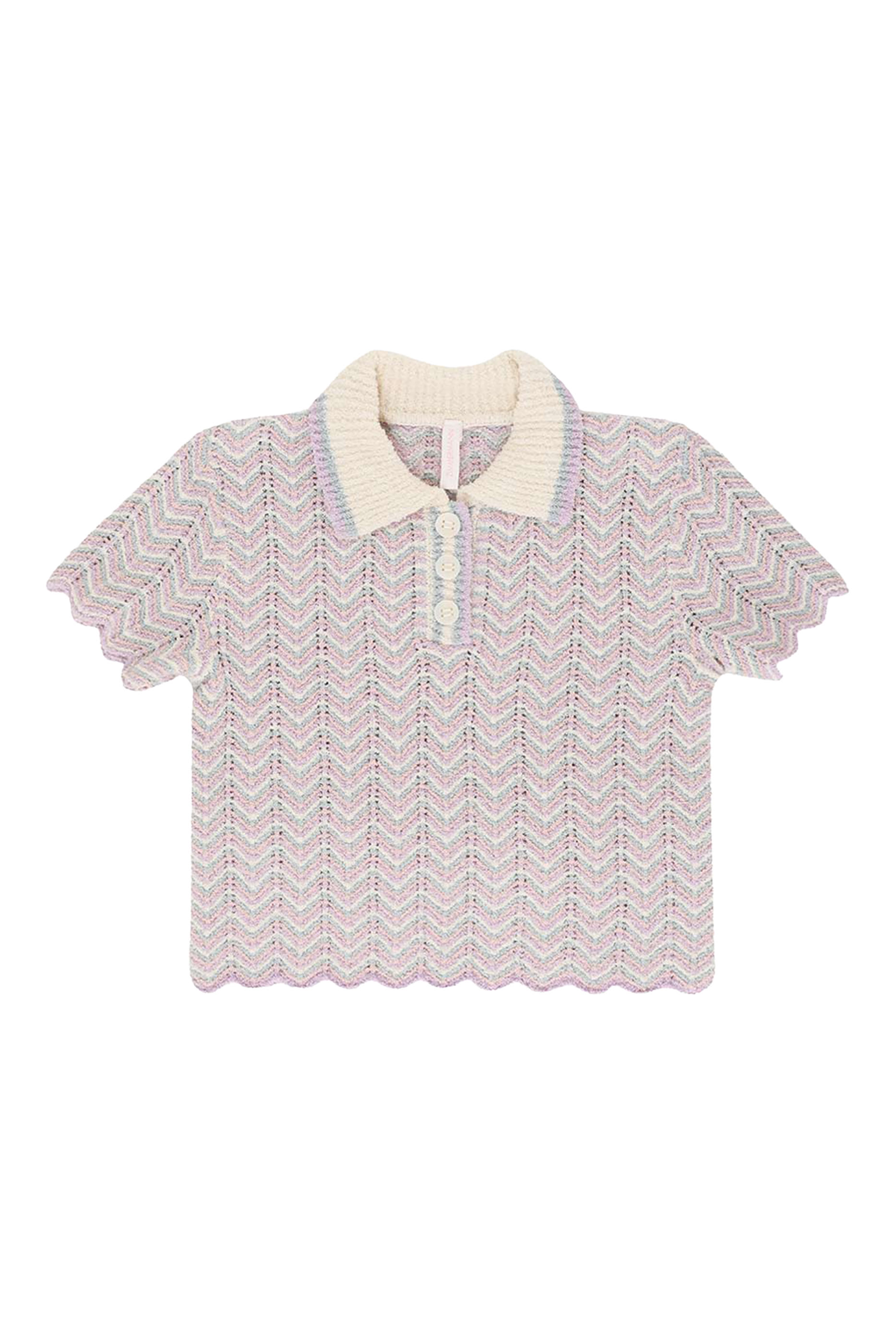 Kids Halliday Textured Knit Polo