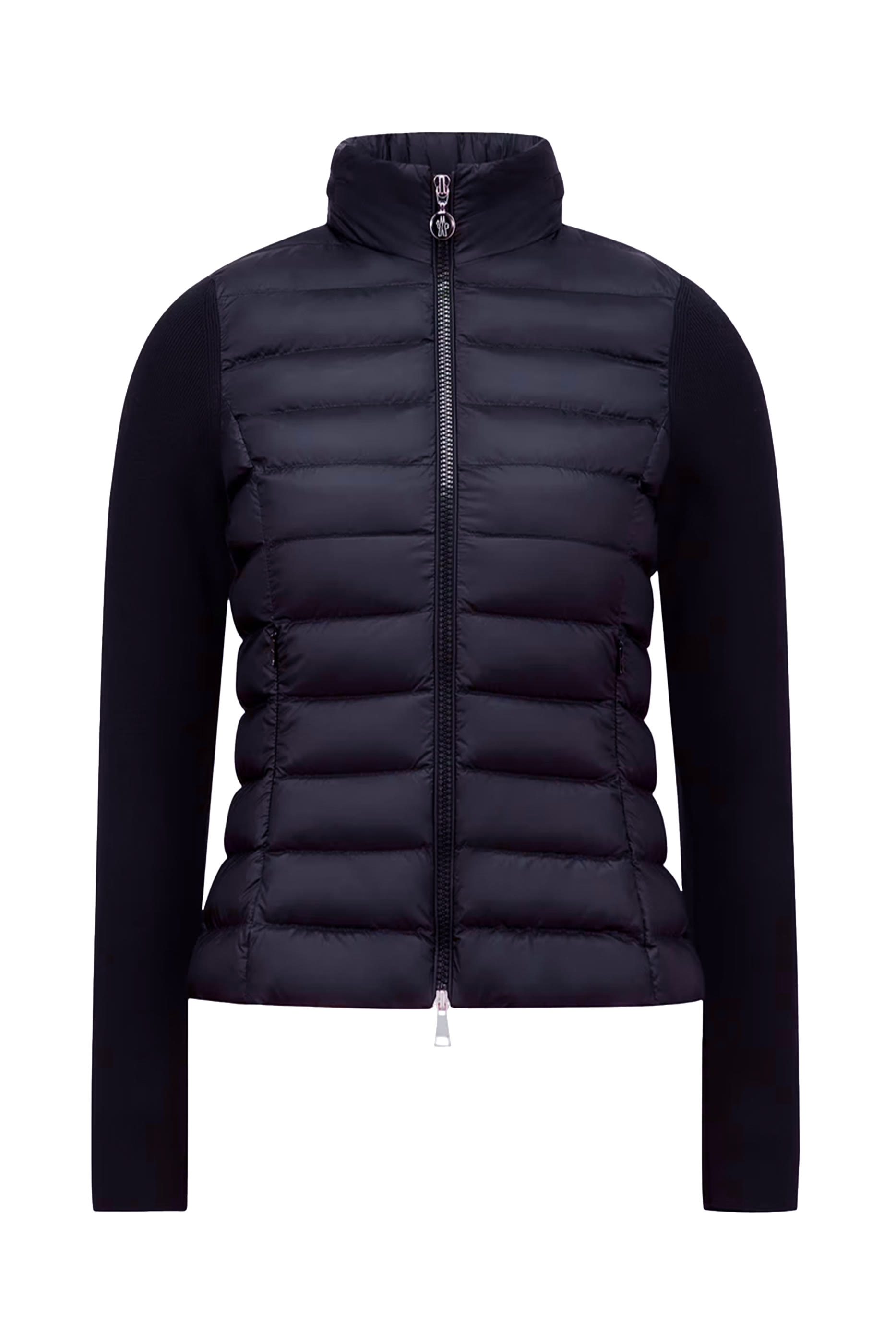 Padded Cotton Zip-Up Cardigan