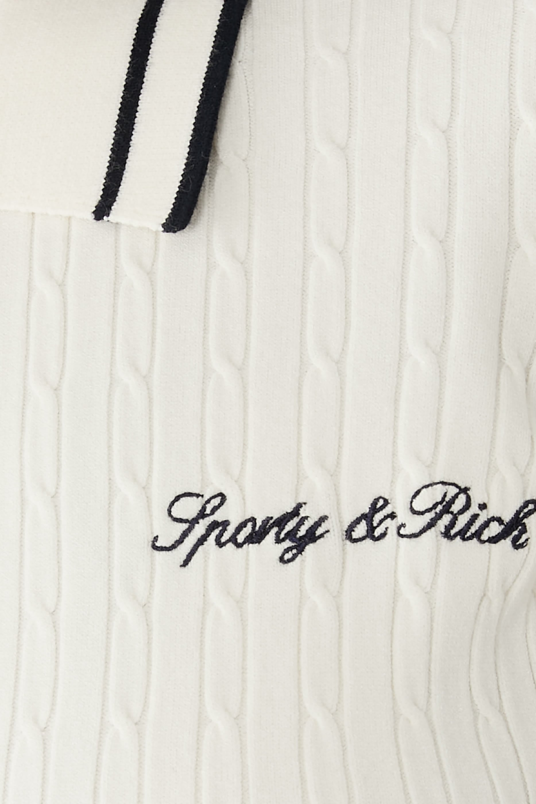 Signature Logo Mini Cable Polo Shirt