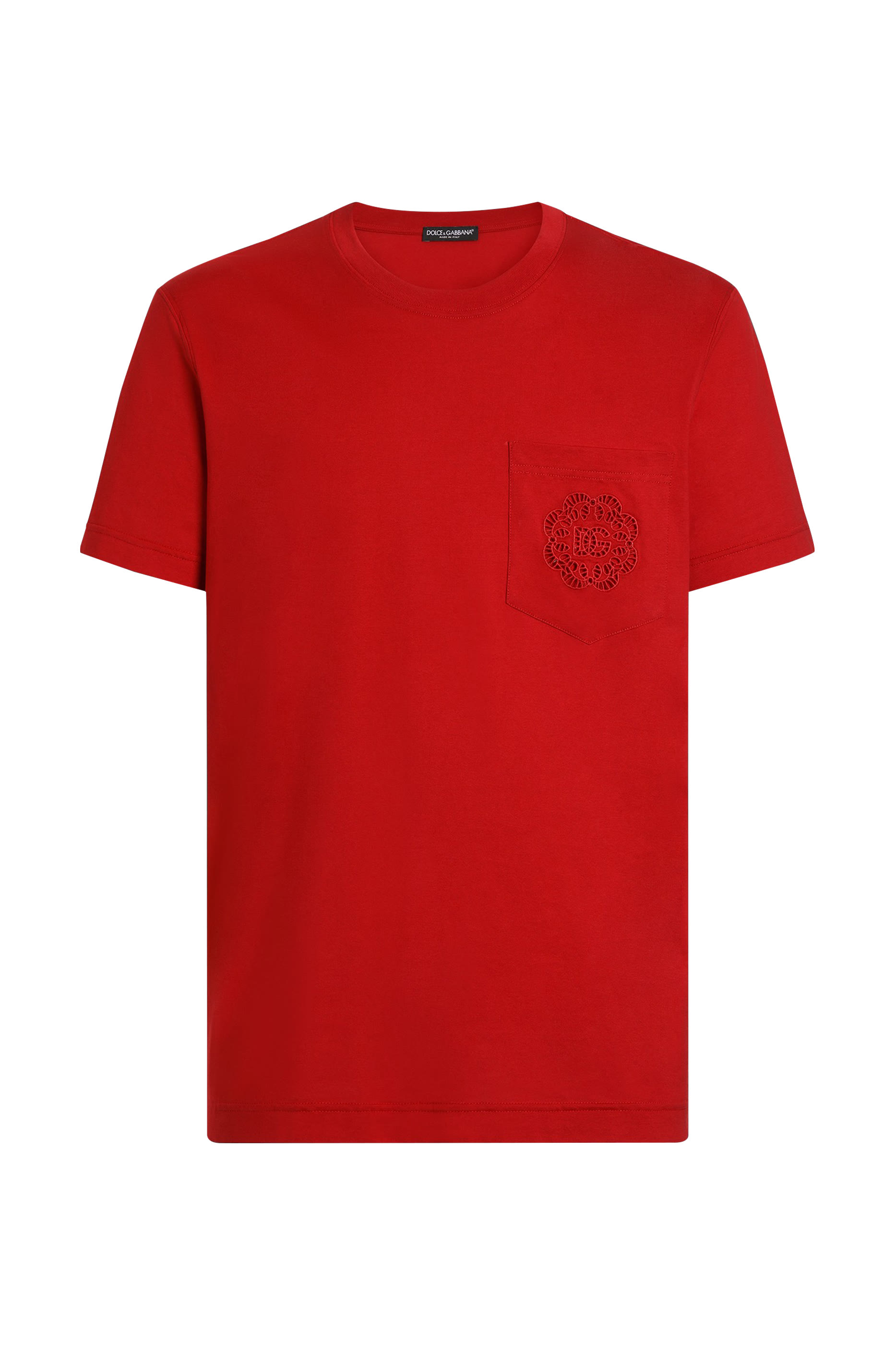  Cotton T-Shirt with Logo Embroidery
